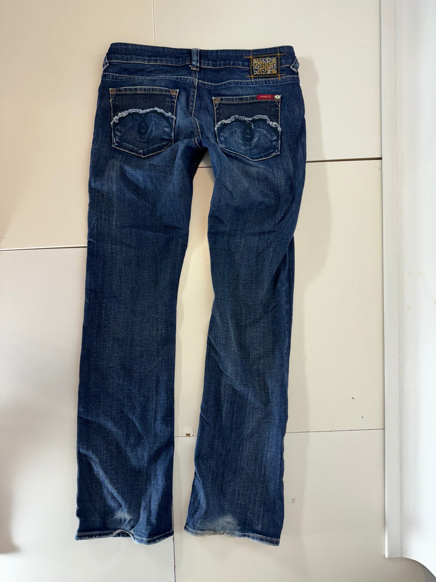 Lågmidjade jeans–stl: S