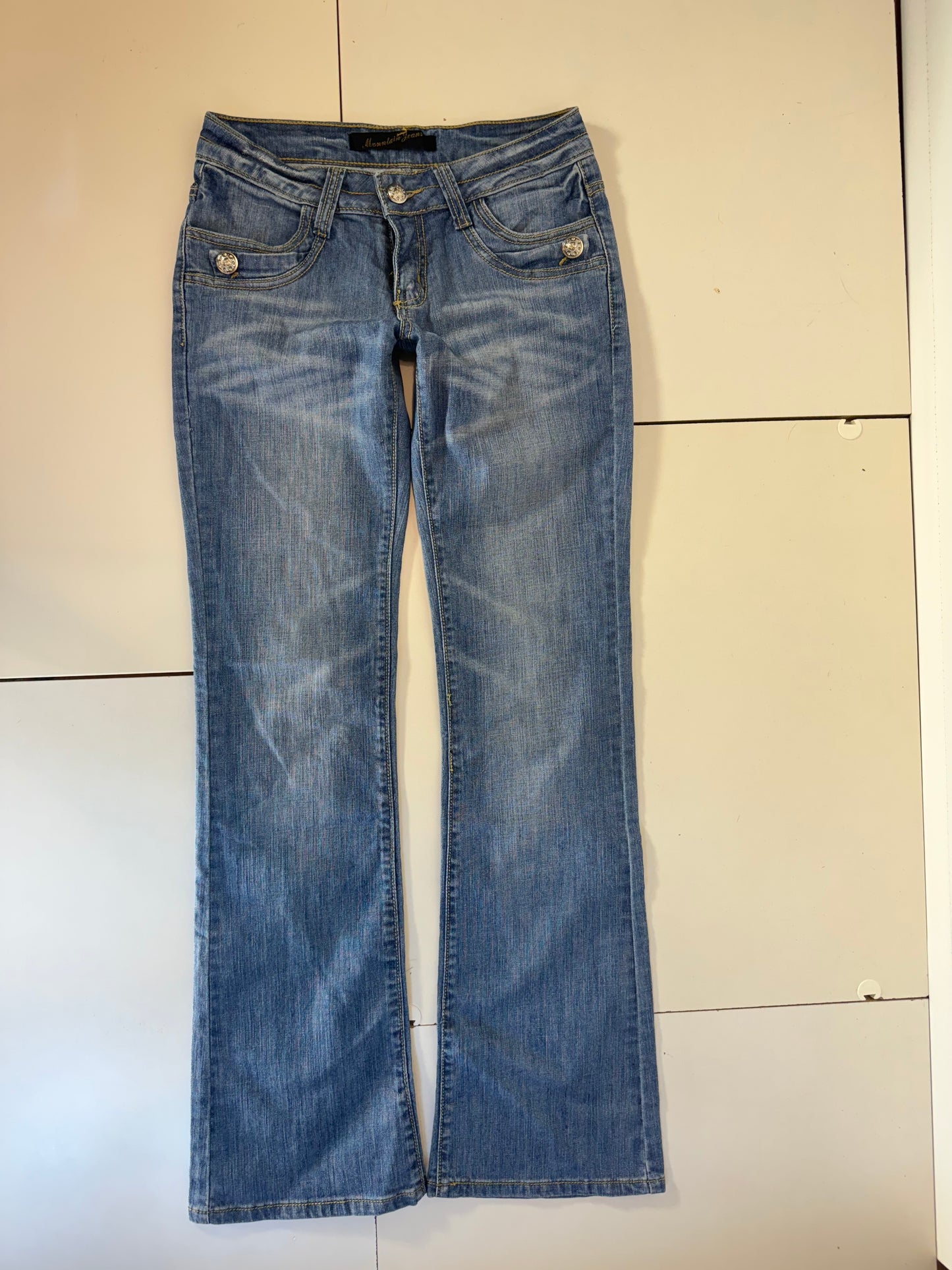 Lågmidjade jeans–stl: XS