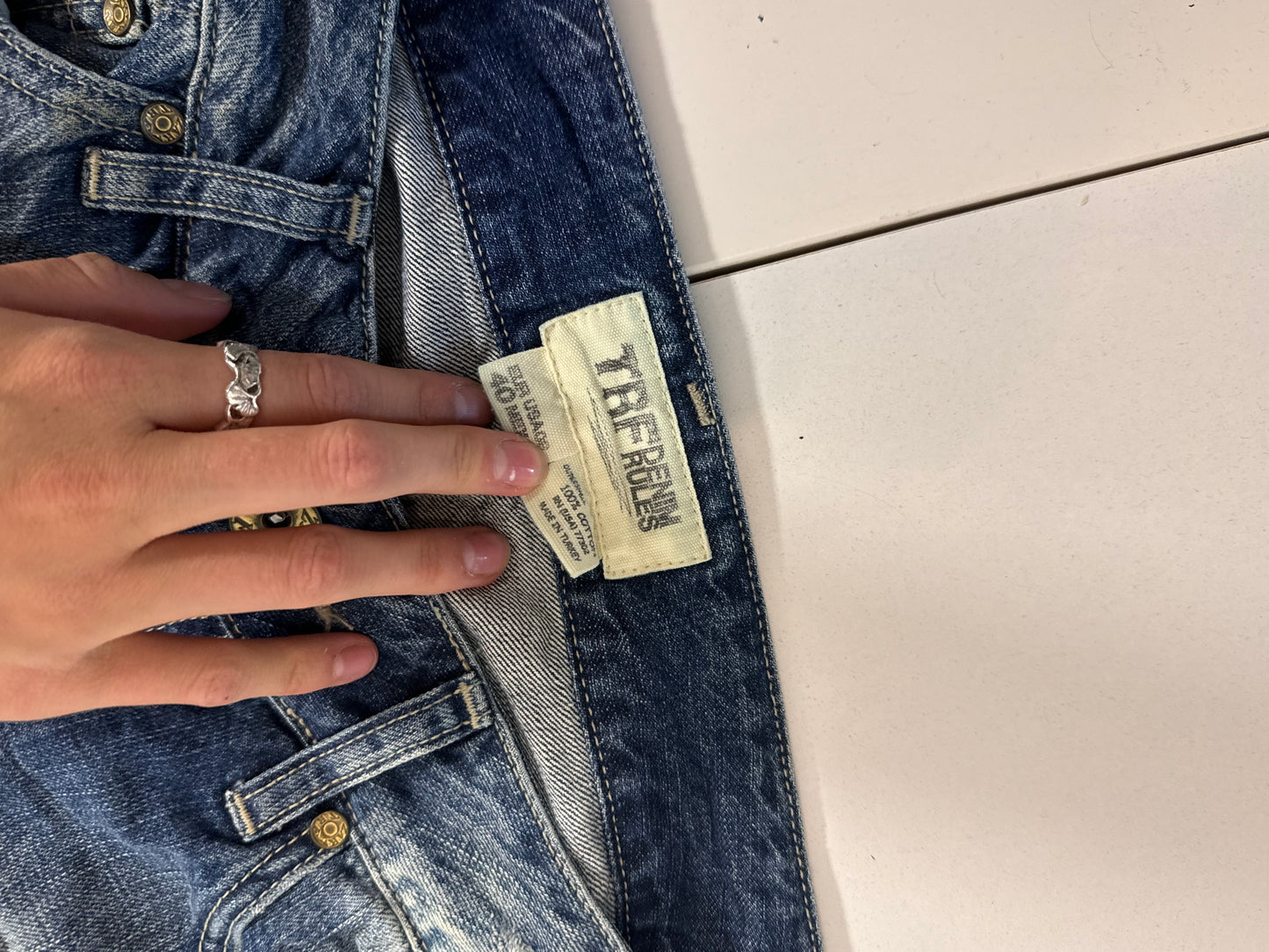 Lågmidjade jeans stl: S