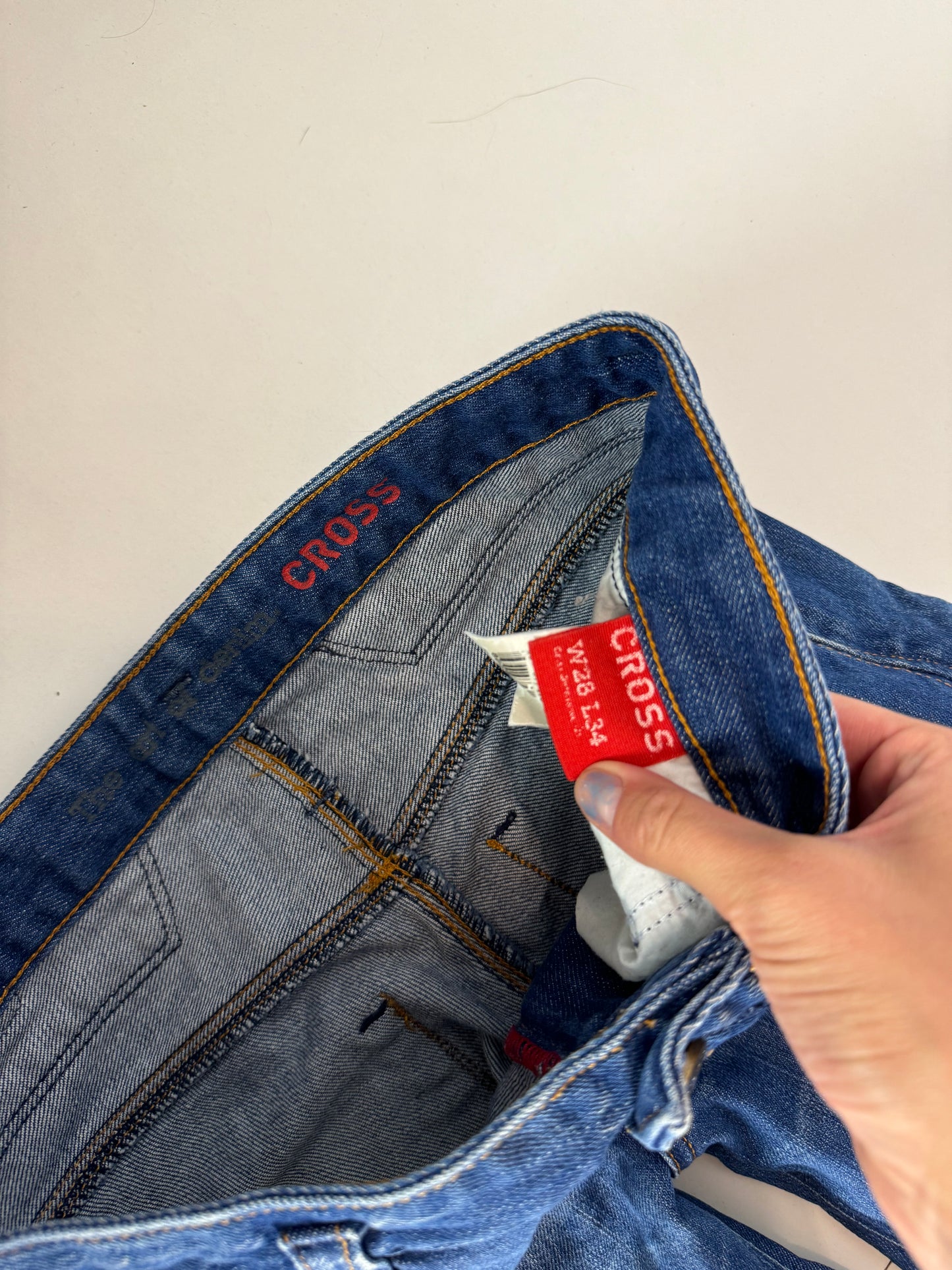Lågmidjade jeans–stl: S
