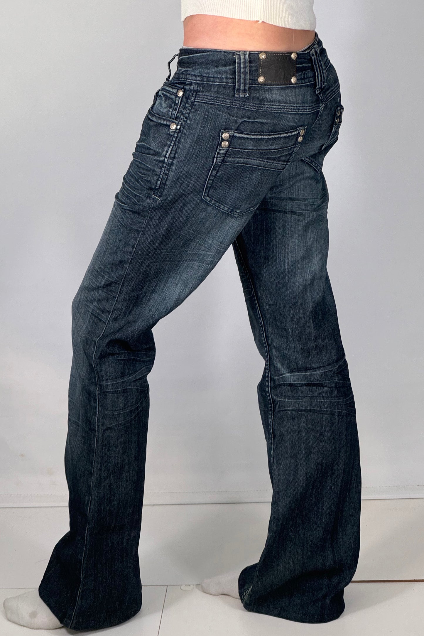 Lavtaljede jeans str: S/M
