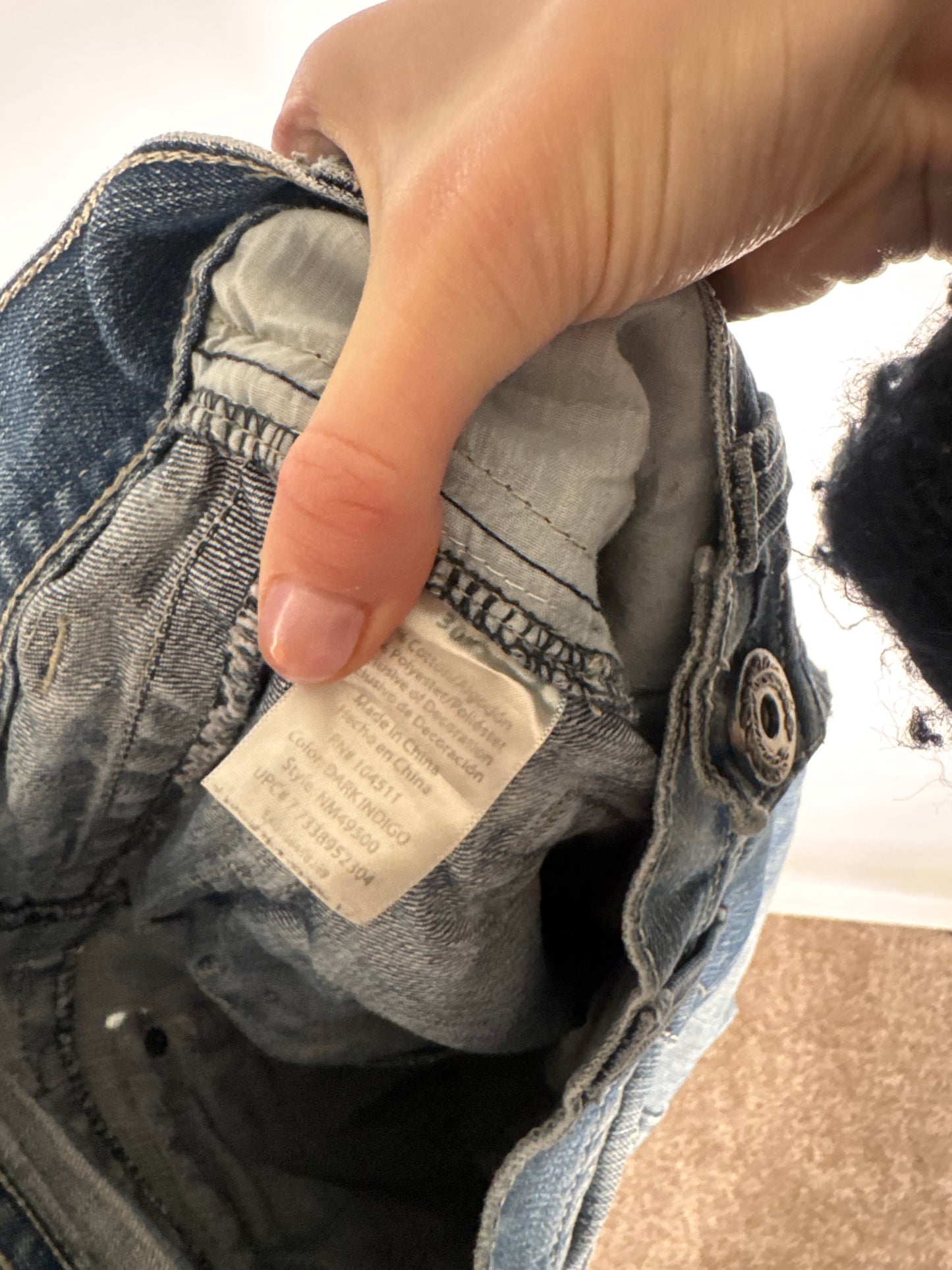 Utsvängda jeans stl: XS