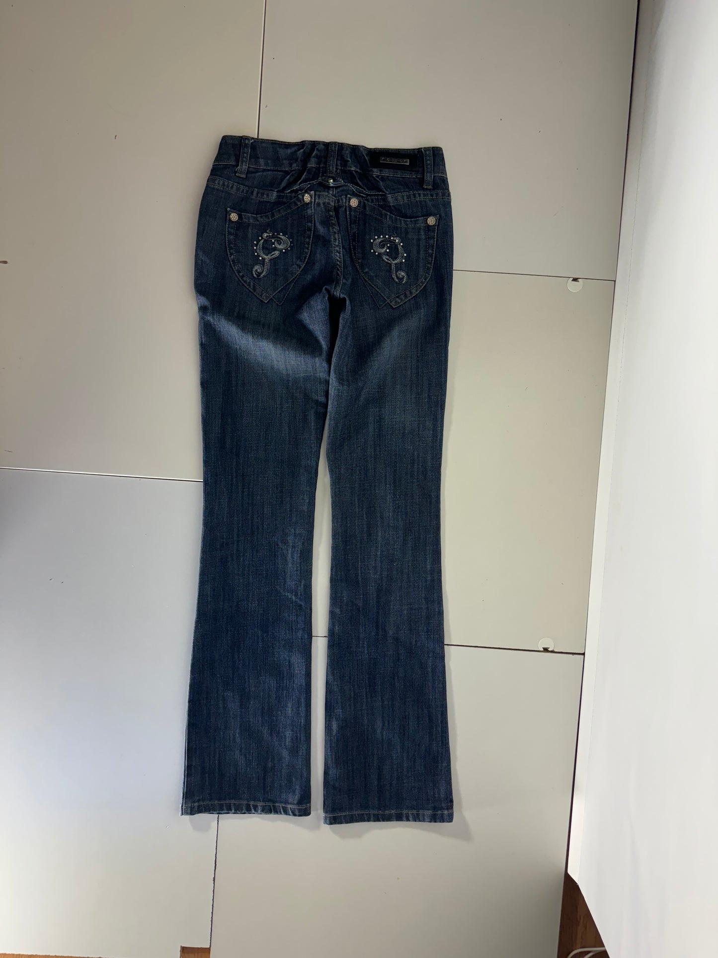 Lågmidjade jeans–stl: XXS