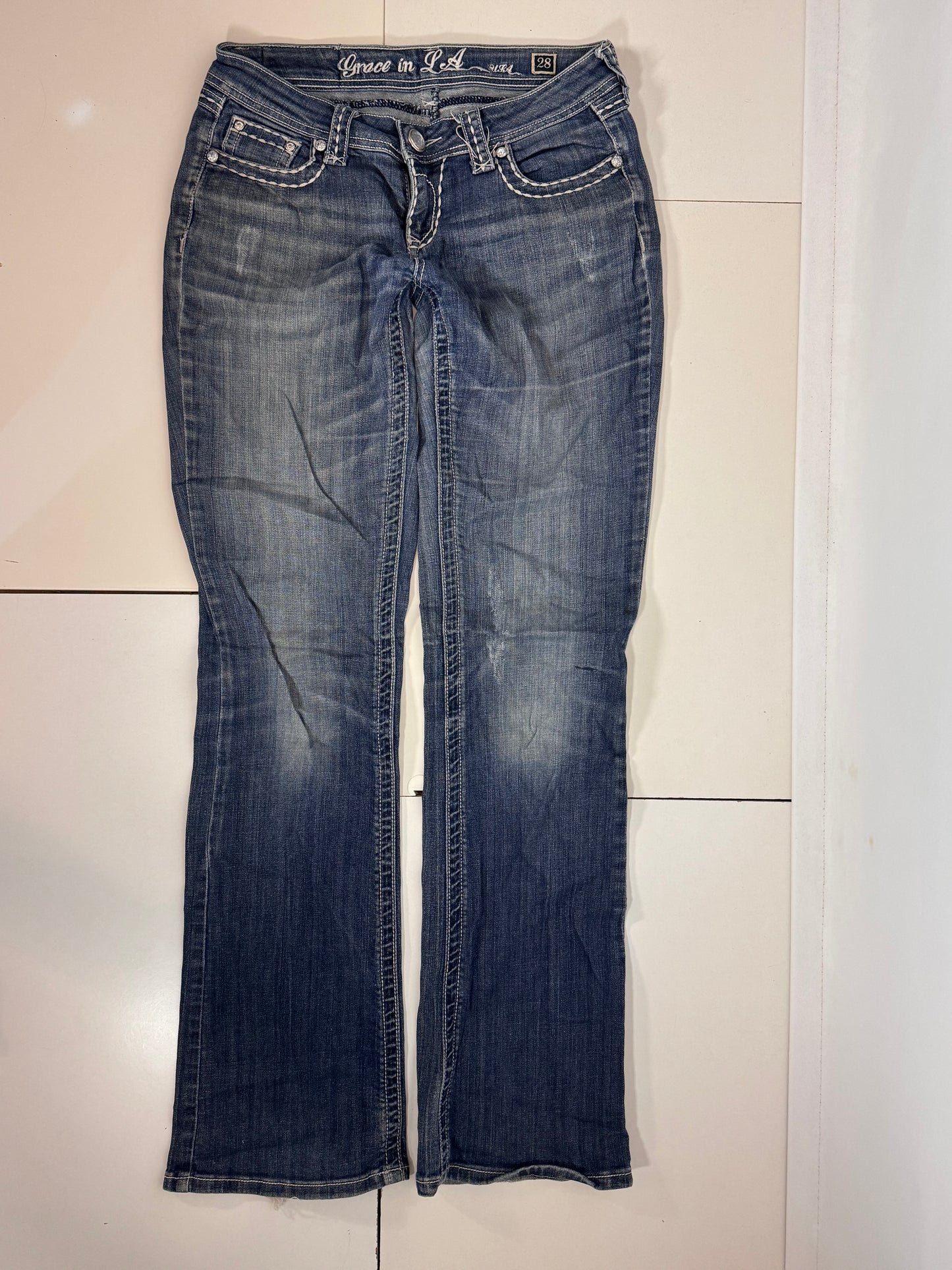 Lågmidjade jeans stl: S