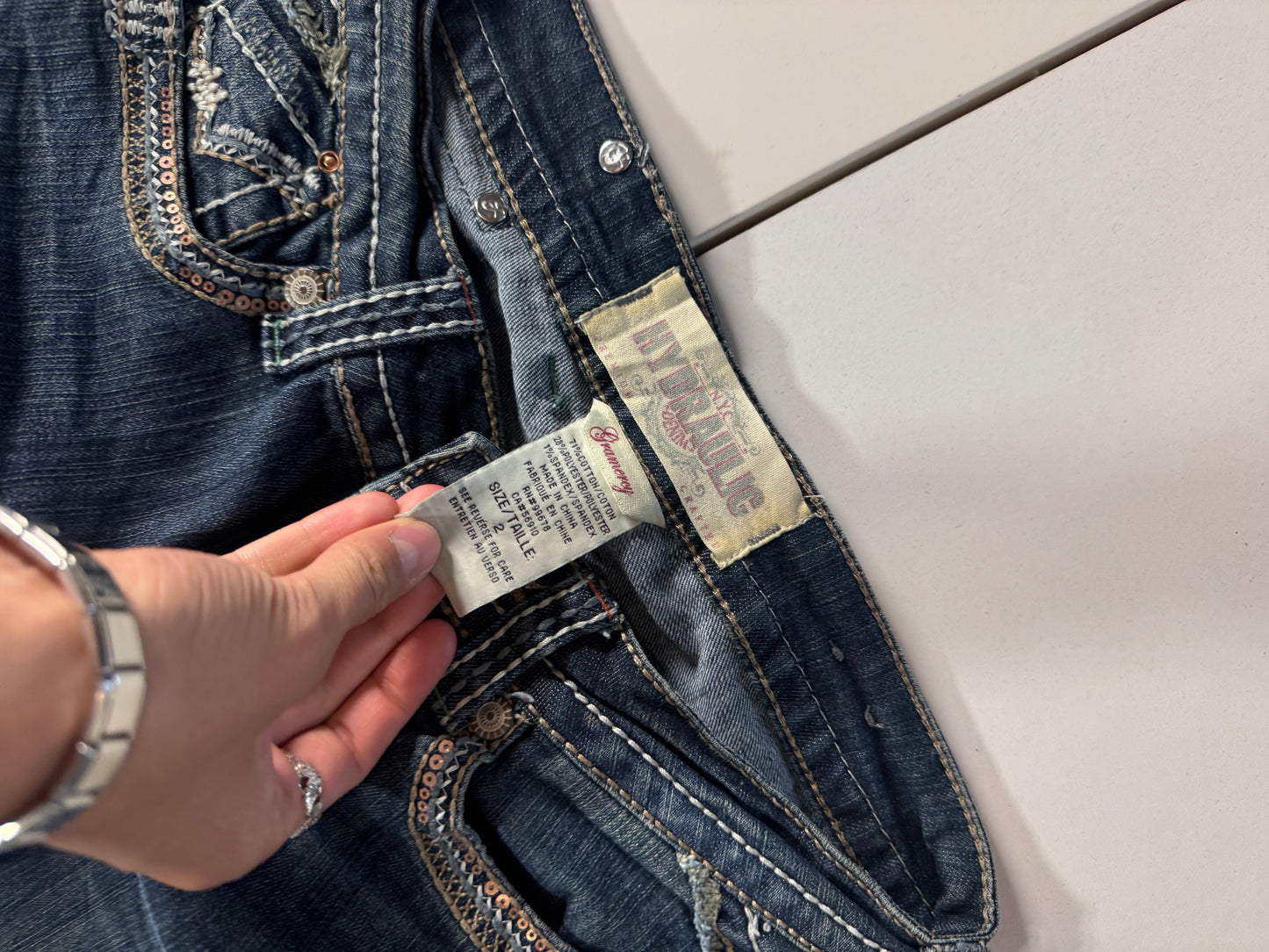Lågmidjade jeans stl: XS