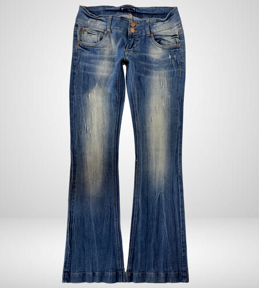 Lågmidjade jeans–stl: S