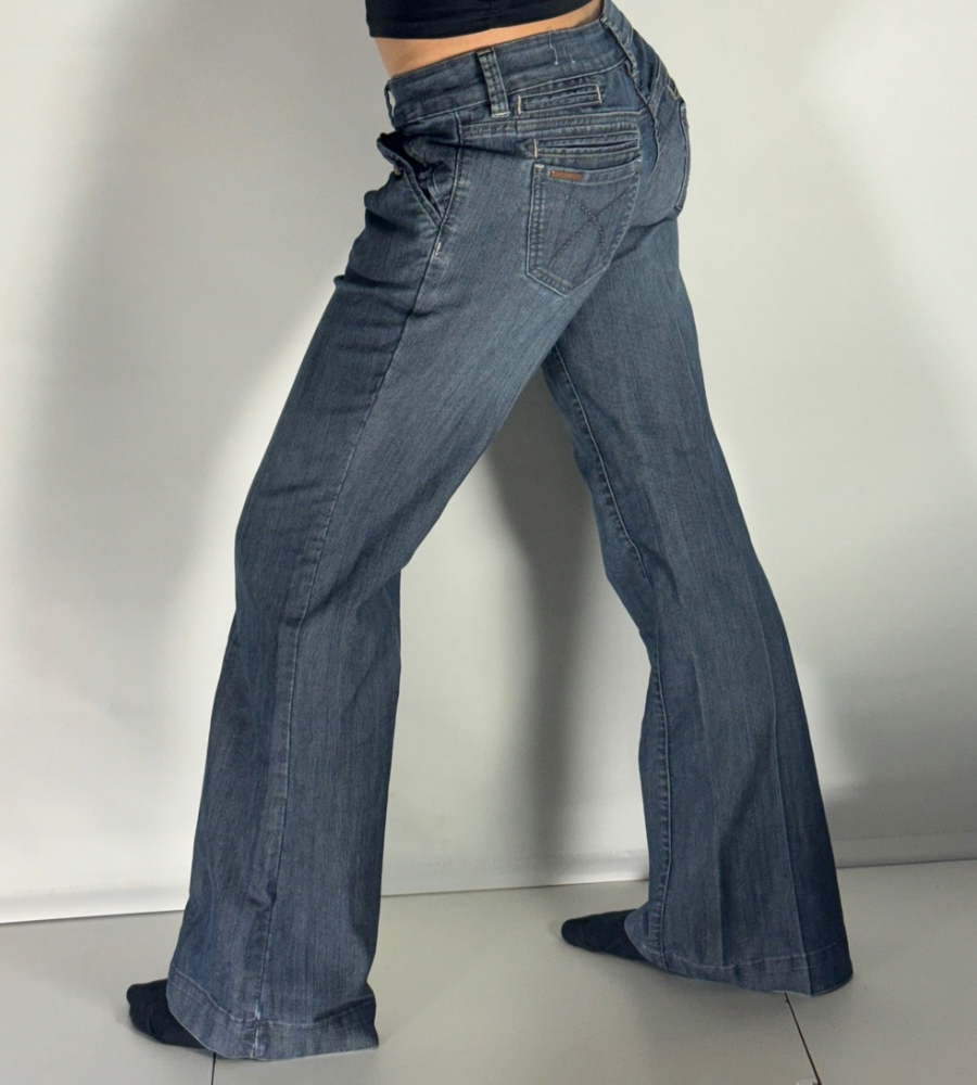 Lågmidjade jeans–stl: S
