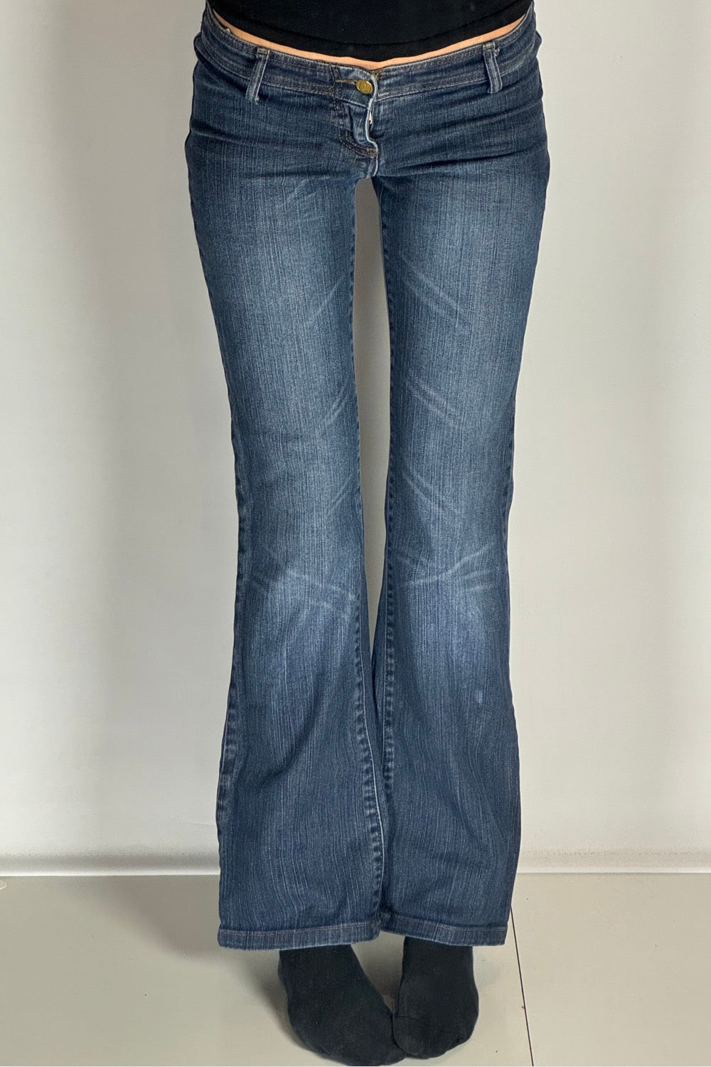 Lågmidjade jeans–stl: XS