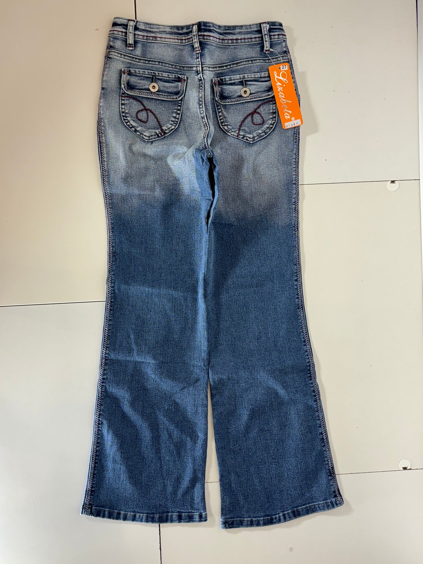 Utsvängda jeans stl: XS