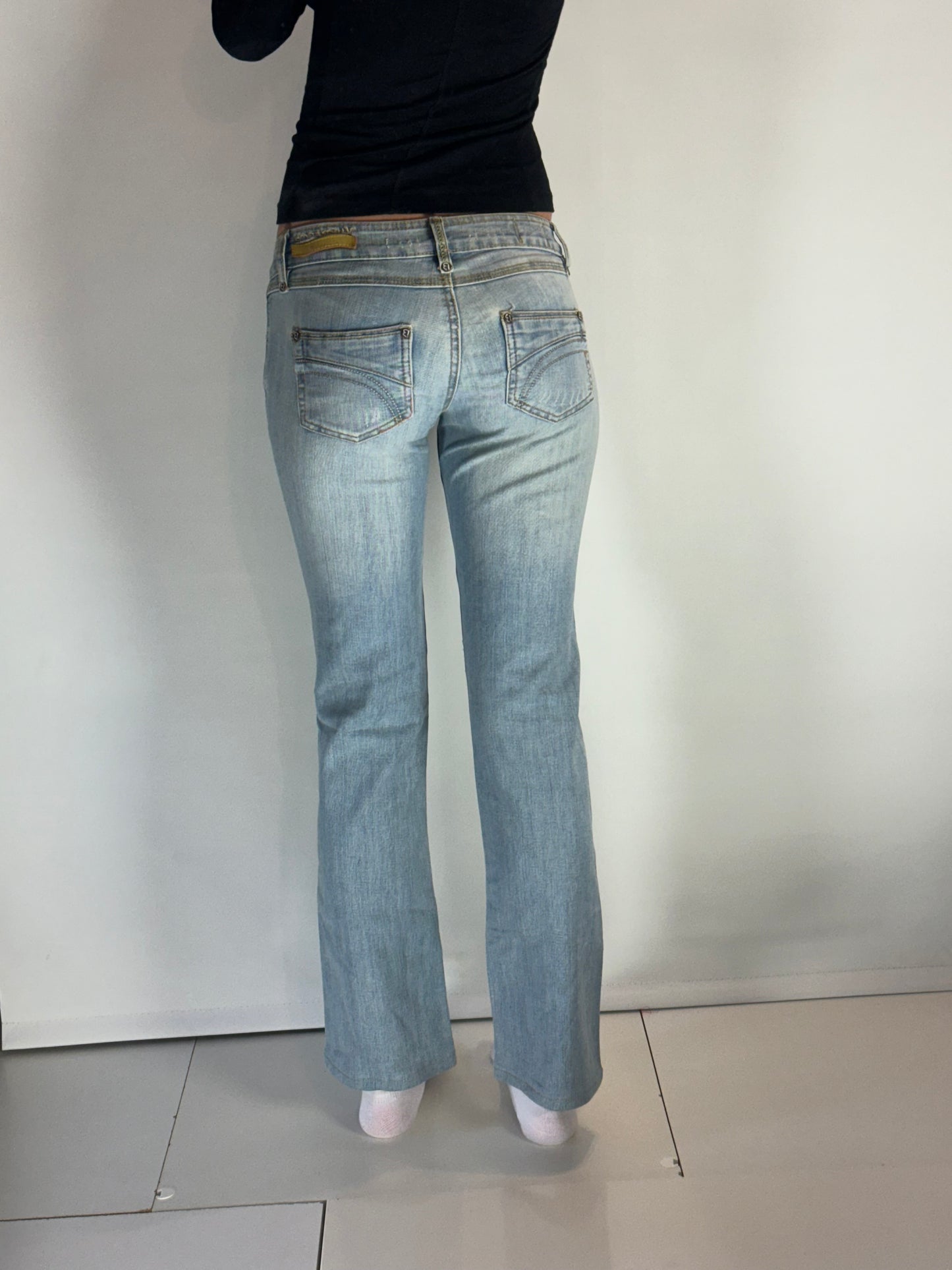 Lågmidjade jeans–stl: XS
