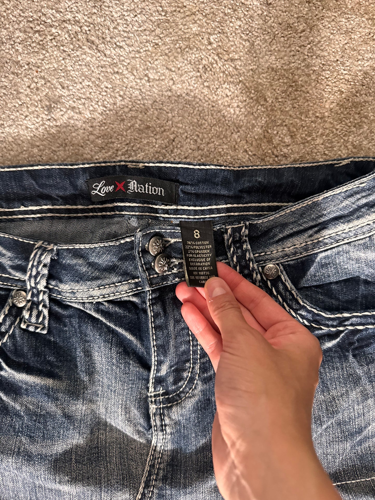 Jeans kjol stl: S