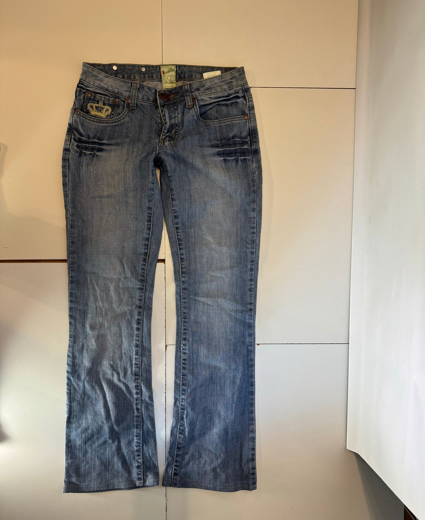 Lågmidjade jeans–stl: XS