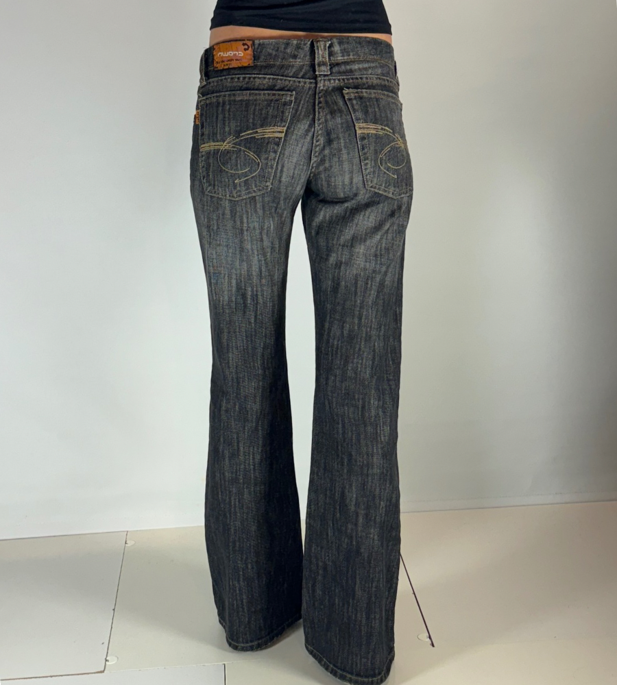 Lågmidjade jeans–stl: S