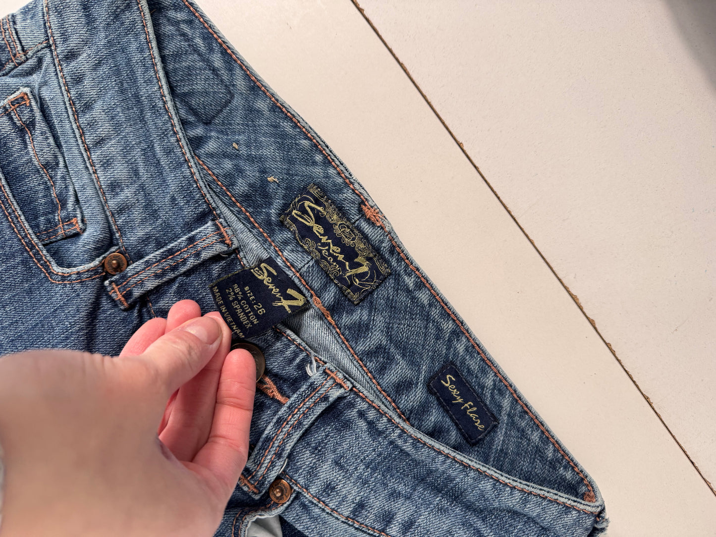 Lågmidjade jeans stl: XXS