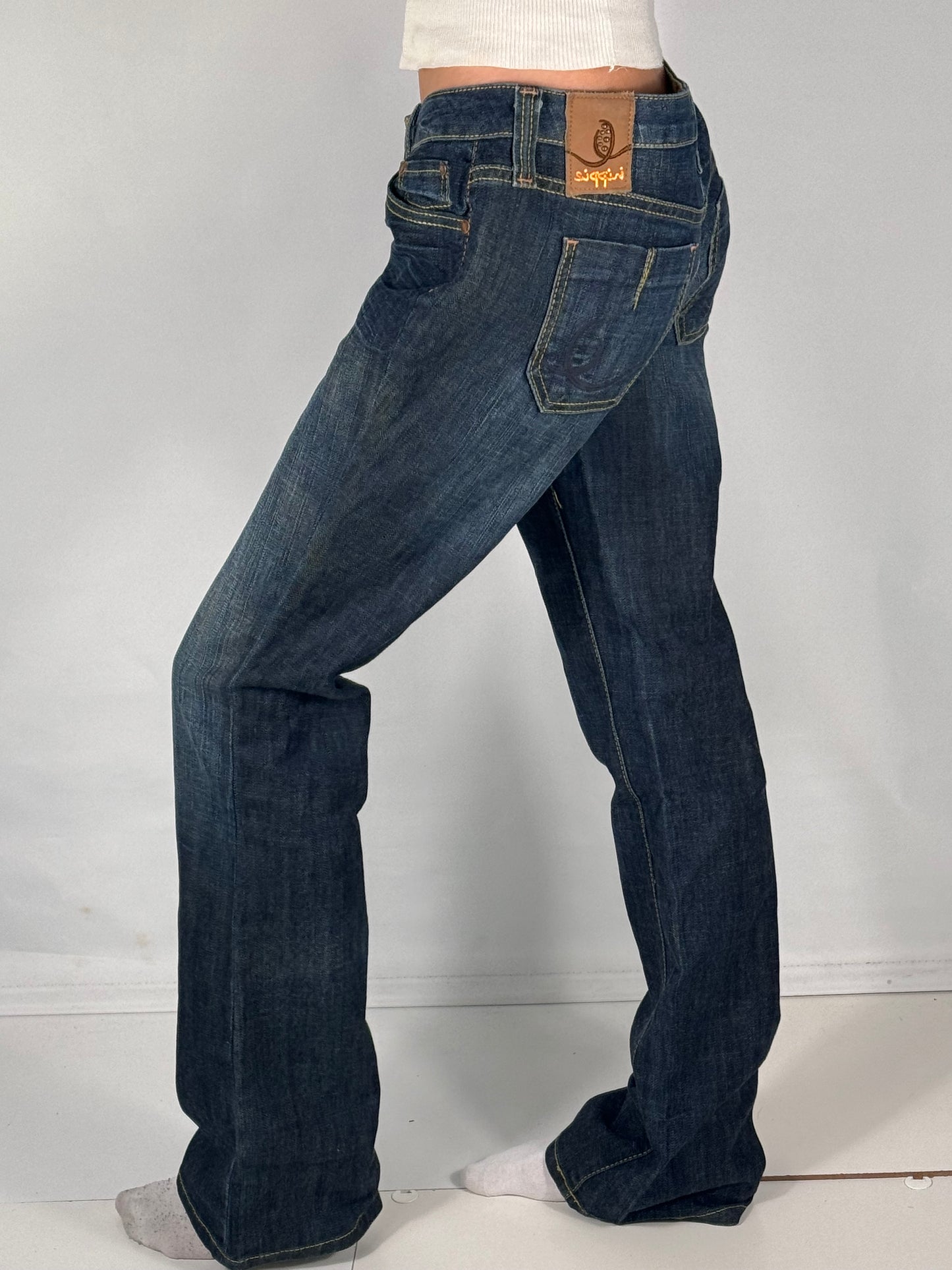 Lavtaljede jeans str: S