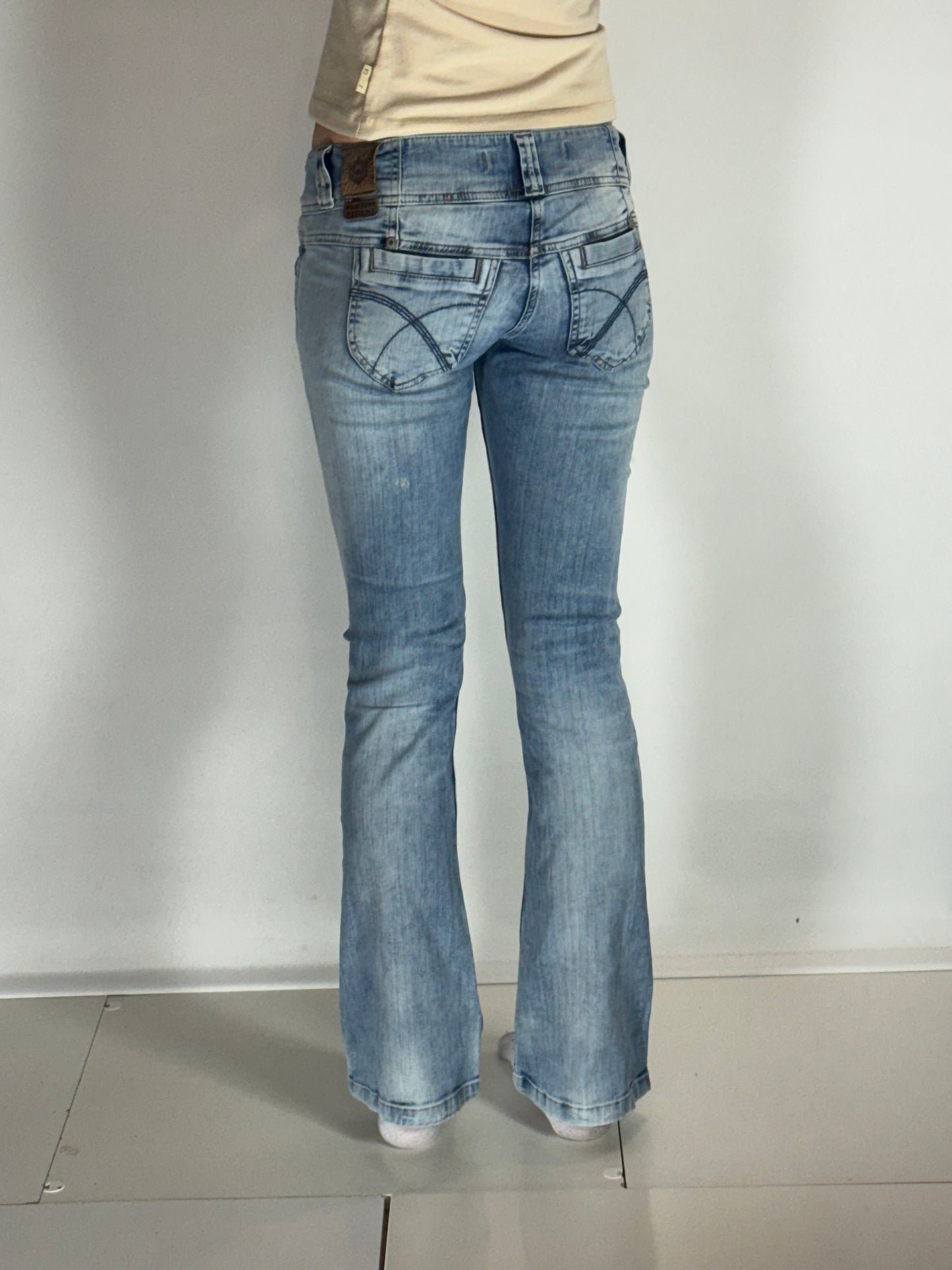 Lågmidjade jeans–stl: XS