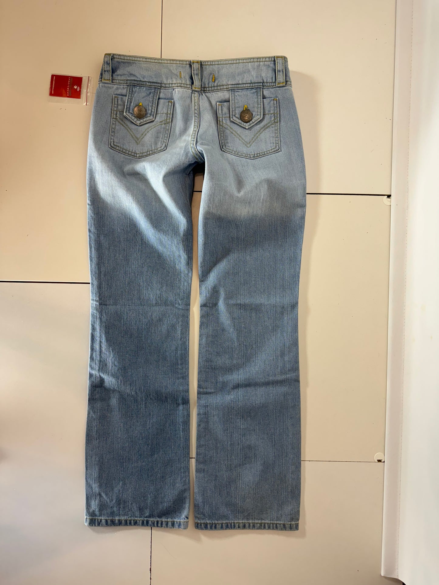 Lågmidjade jeans–stl: S