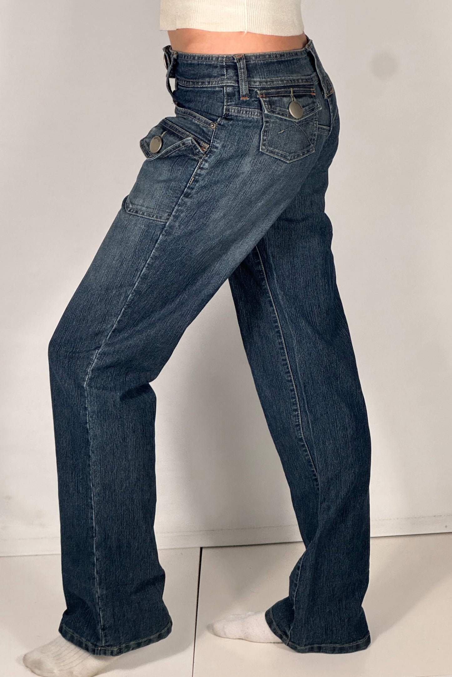 Utsvängda jeans stl: XS