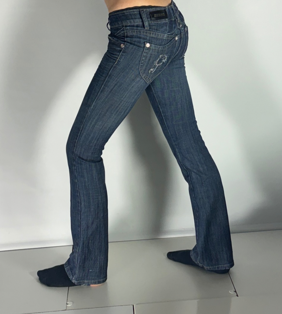 Lågmidjade jeans–stl: XXS
