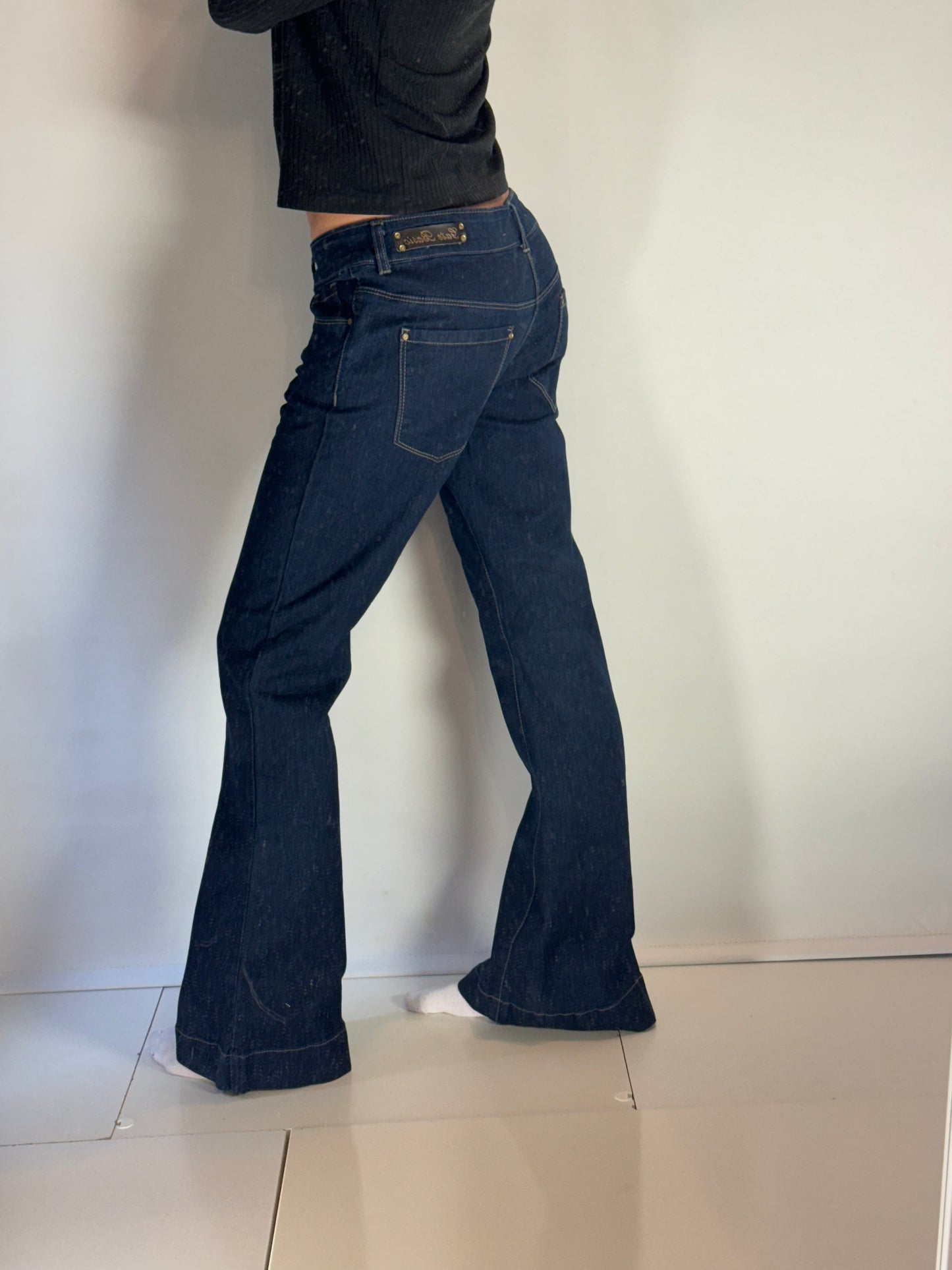 Lågmidjade jeans–stl: M