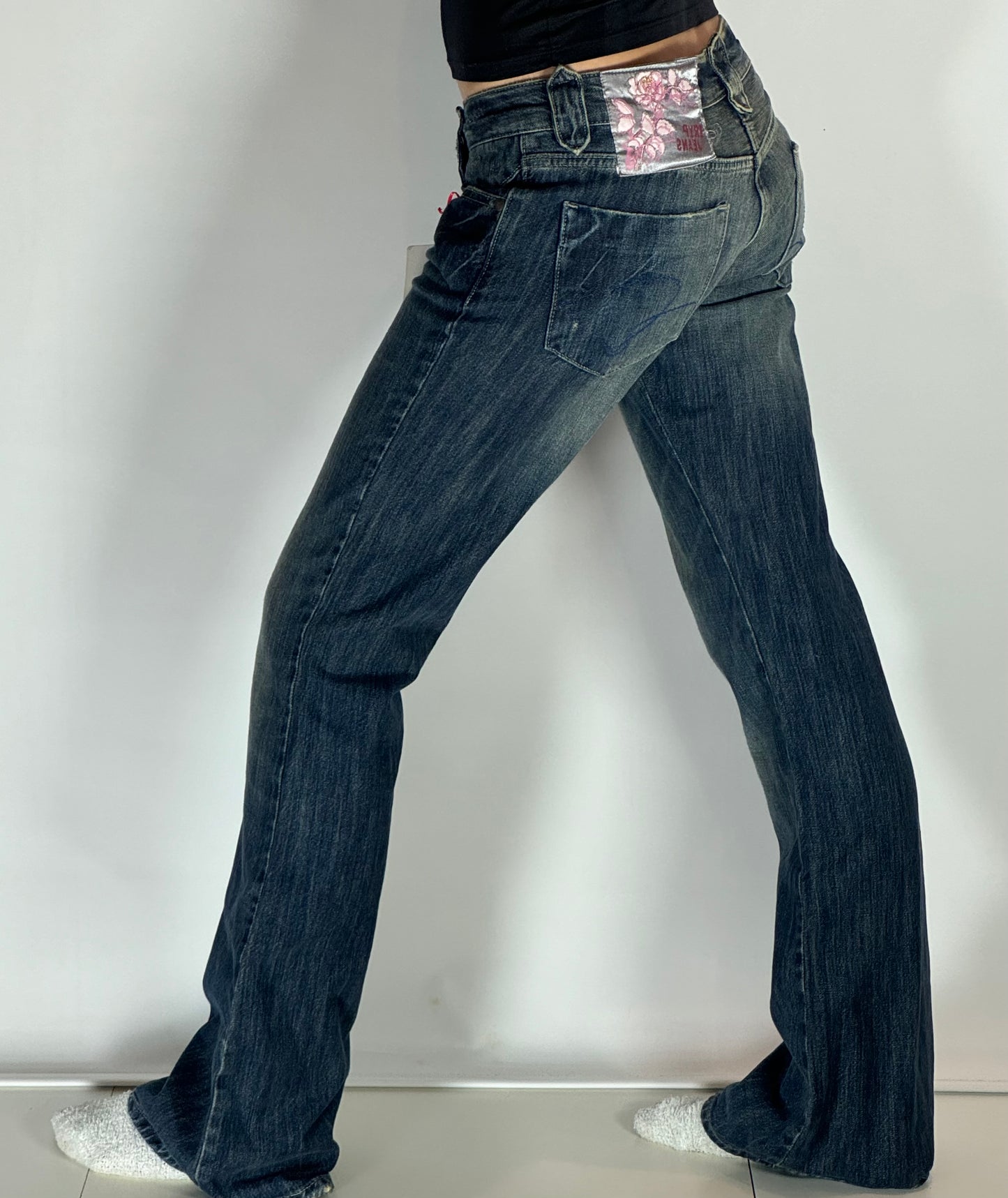 Lågmidjade jeans stl: S