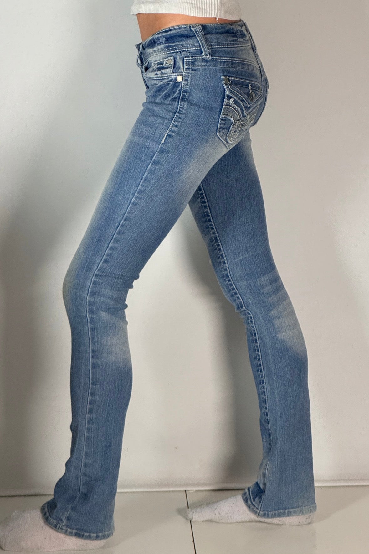 Lågmidjade jeans stl:
