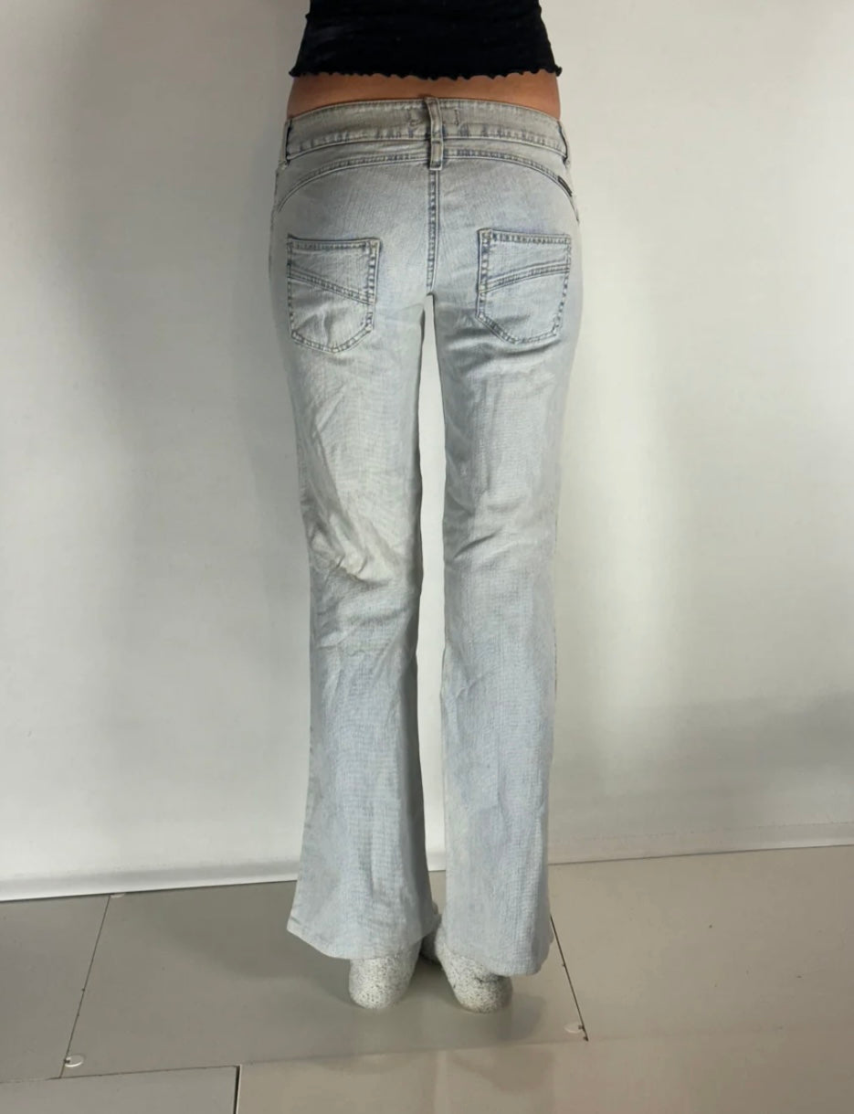 Lågmidjade jeans–stl: XS
