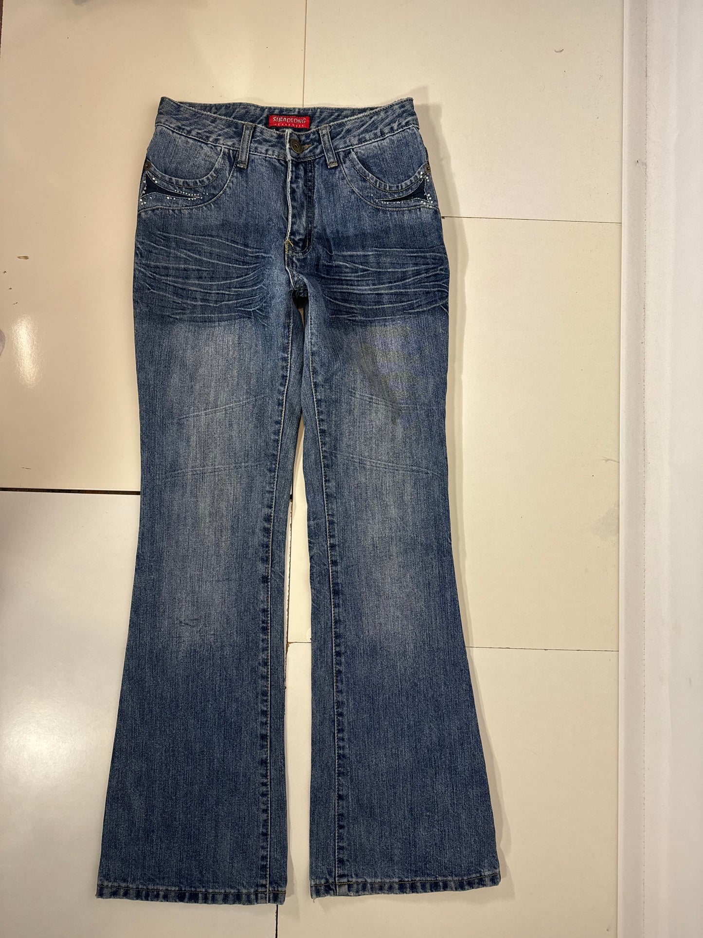 Utsvängda jeans stl: XXS