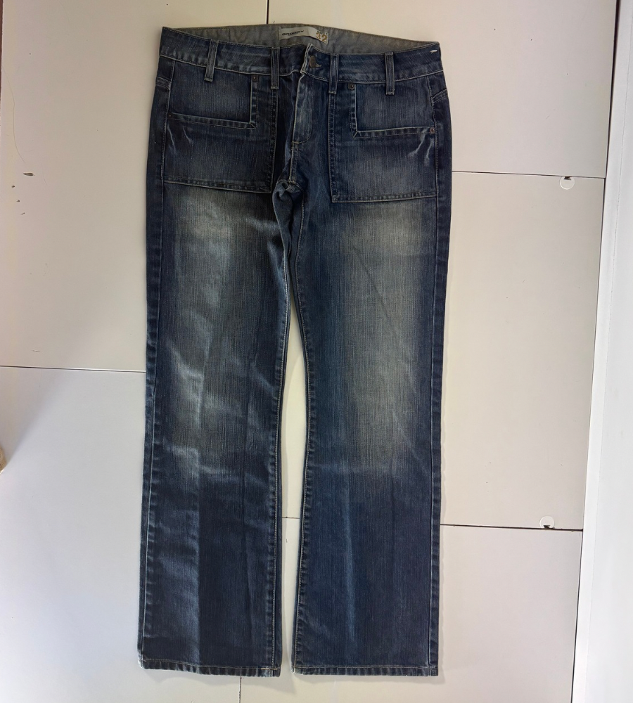 Lågmidjade jeans–stl: M/L