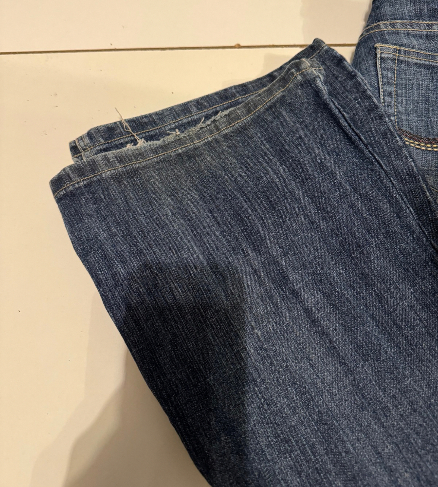 Lågmidjade jeans–stl: XS