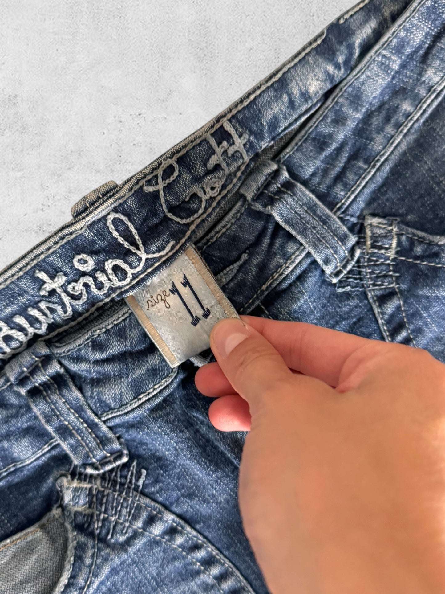 Low-rise jeans size: S/M