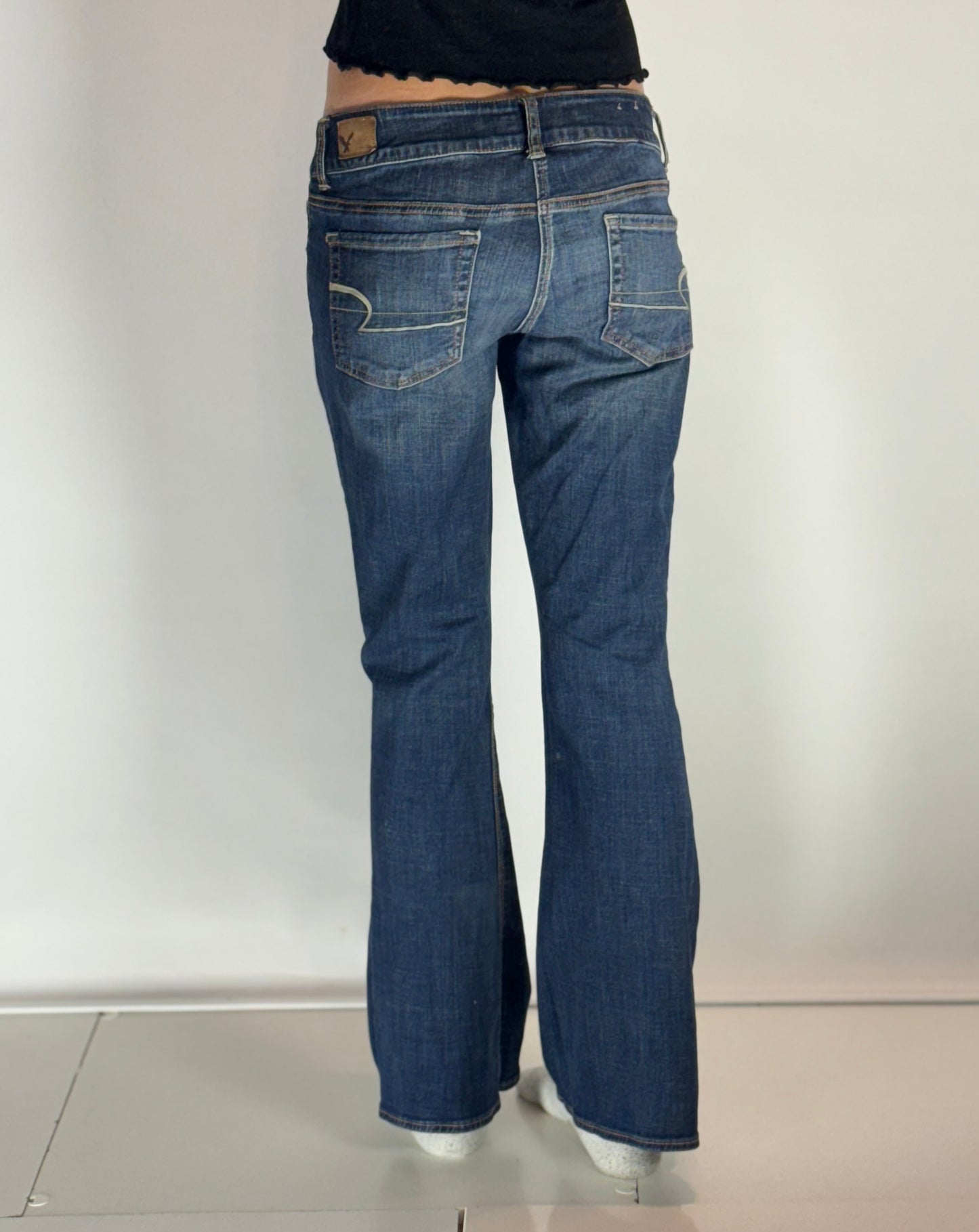 Lågmidjade jeans–stl: S/M