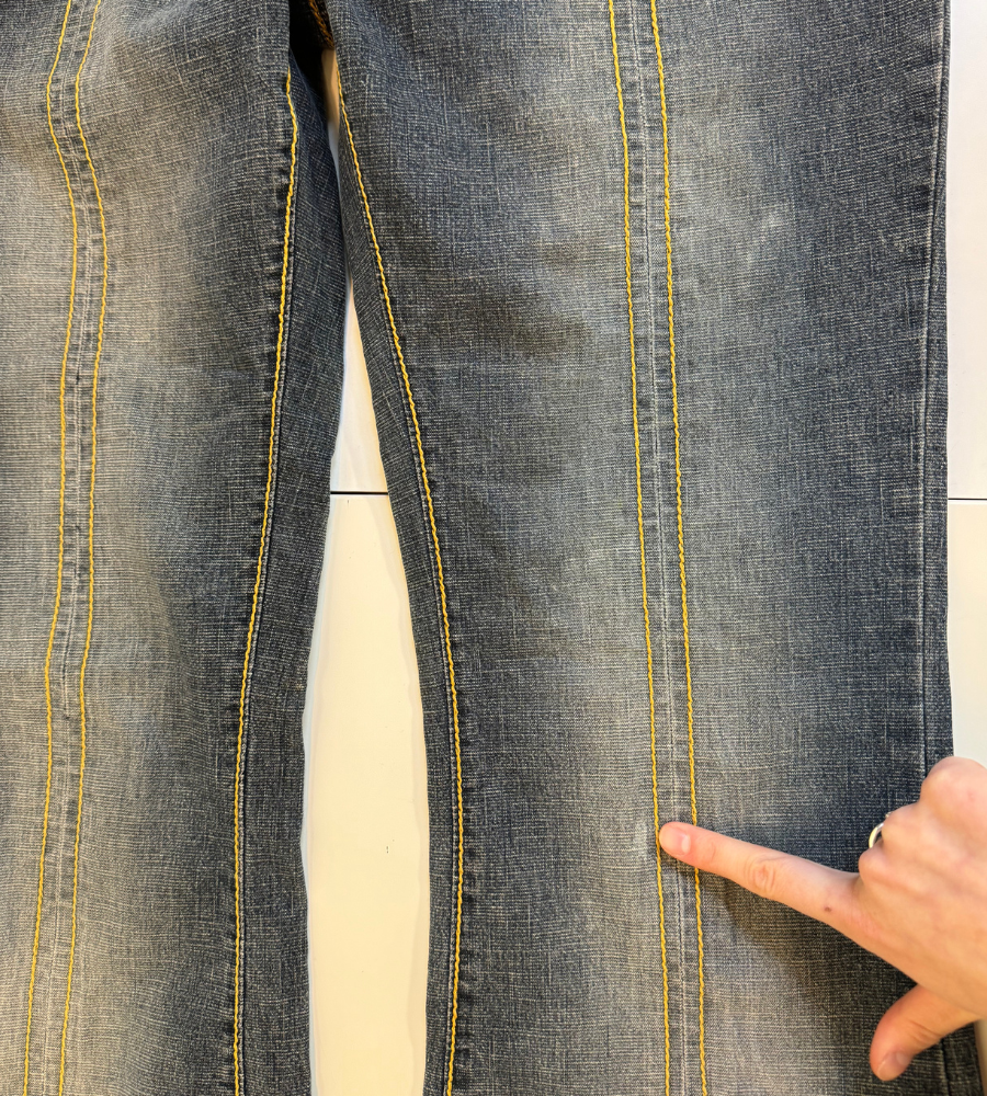 Lågmidjade jeans–stl: M
