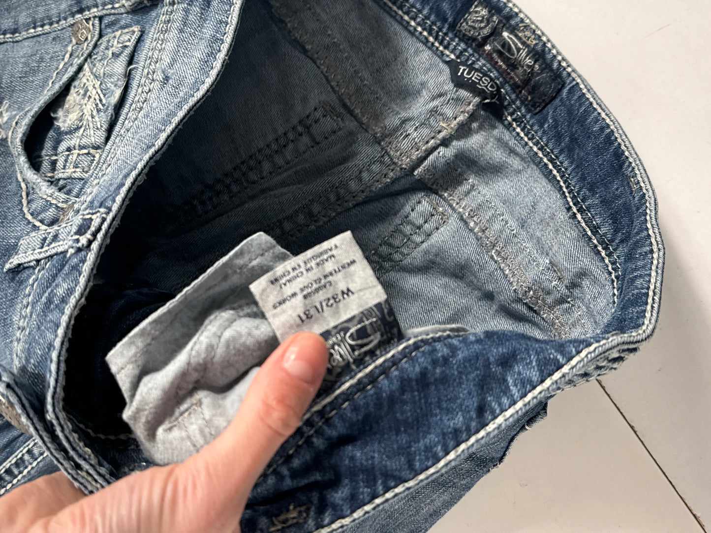 Lågmidjade jeans stl: M