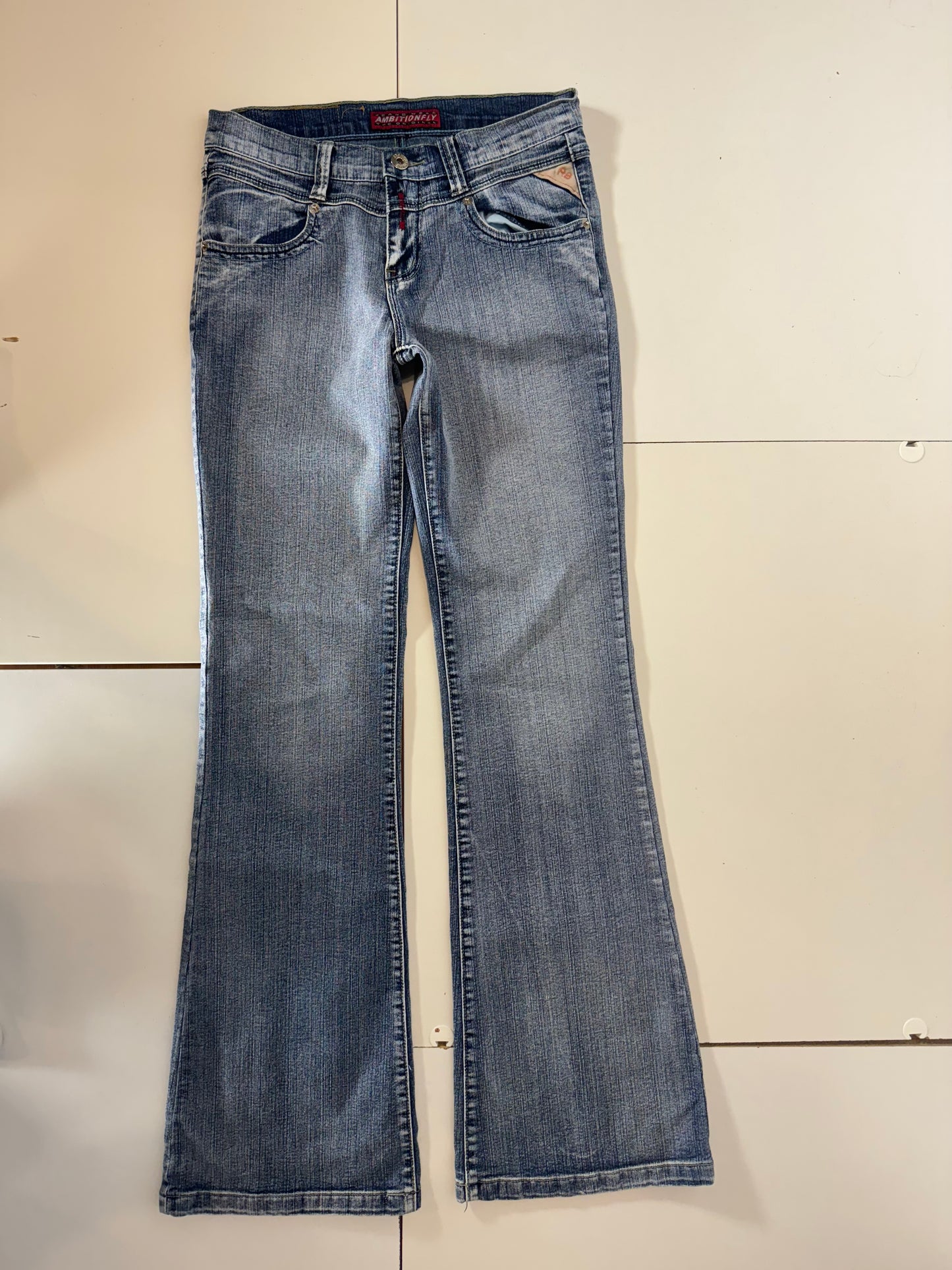 Lågmidjade jeans–stl: XS