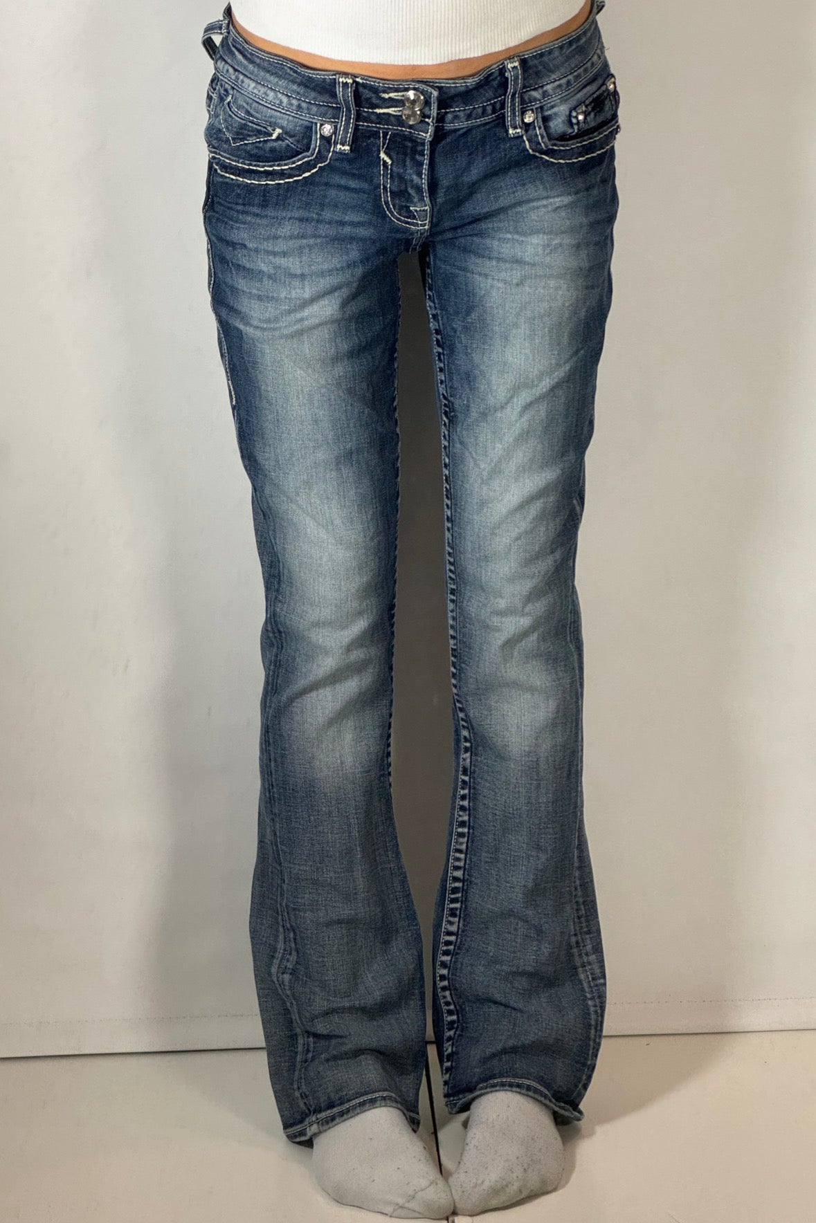 Lågmidjade jeans stl: S
