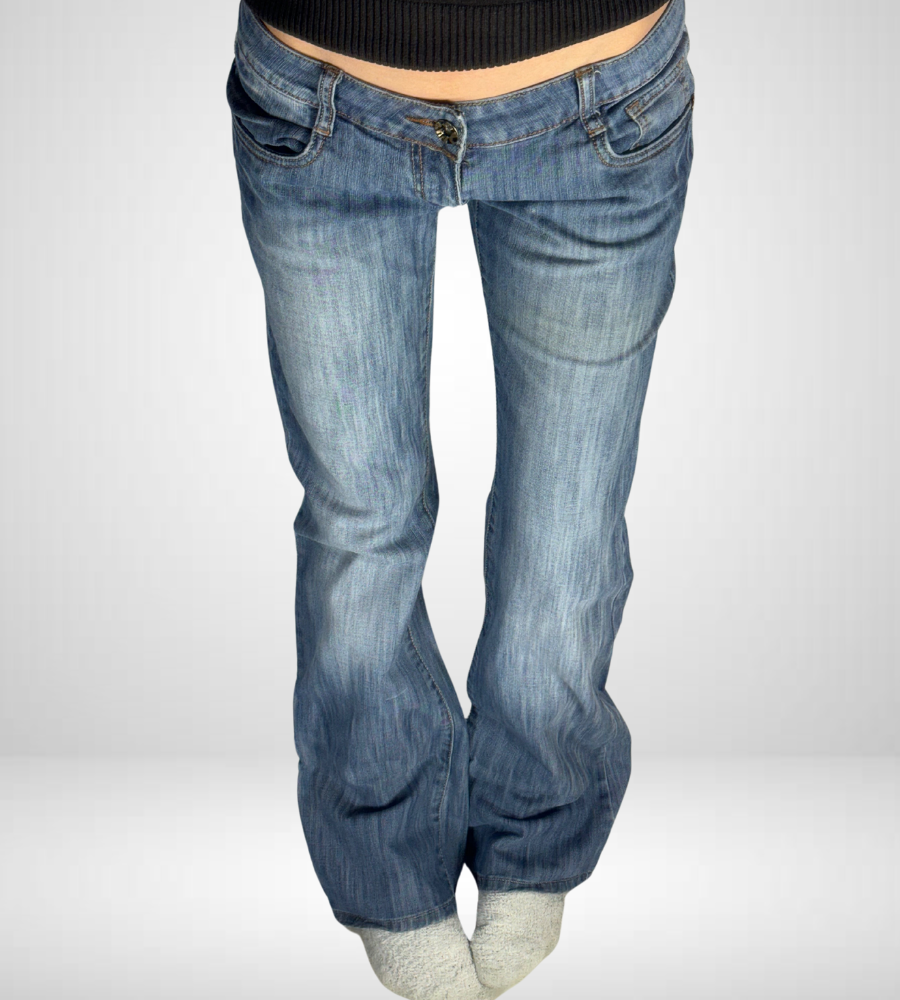 Lågmidjade jeans–stl: M
