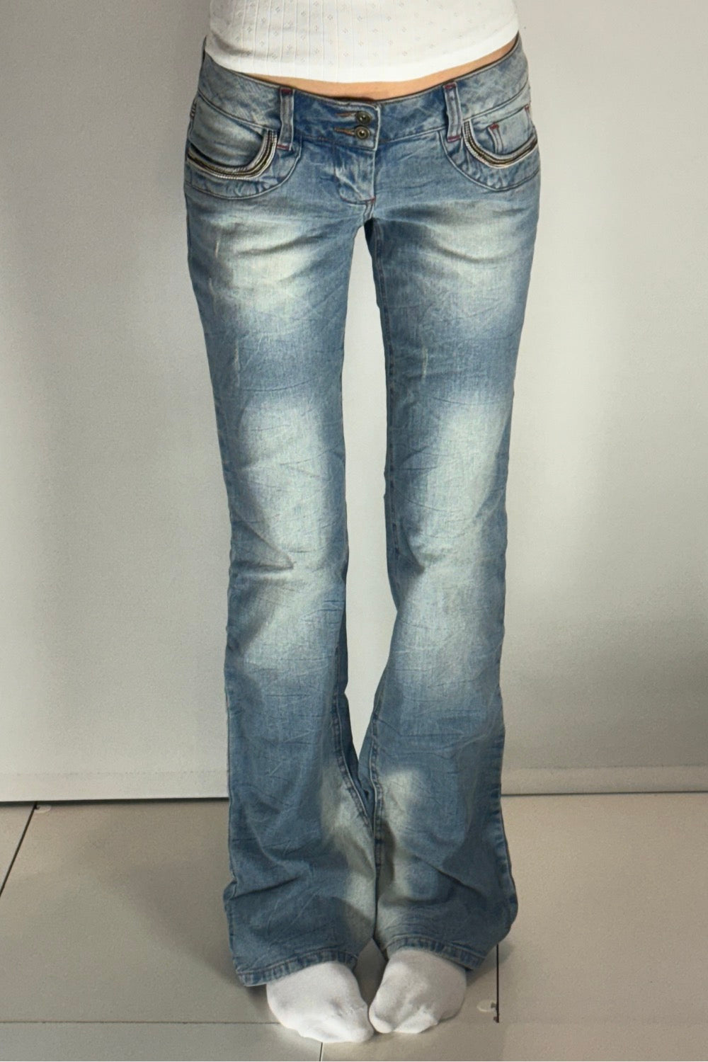 Lågmidjade jeans stl: S