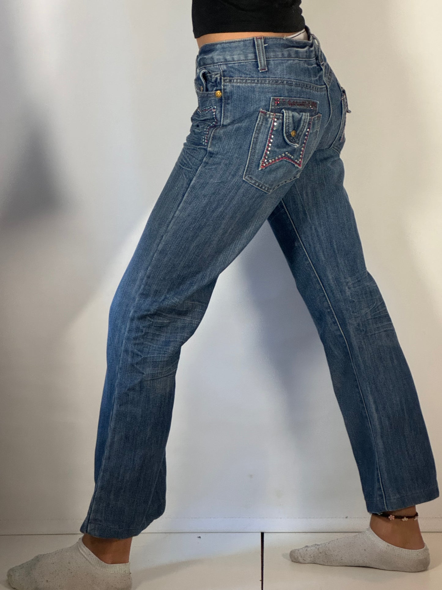 Lågmidjade jeans stl: XS