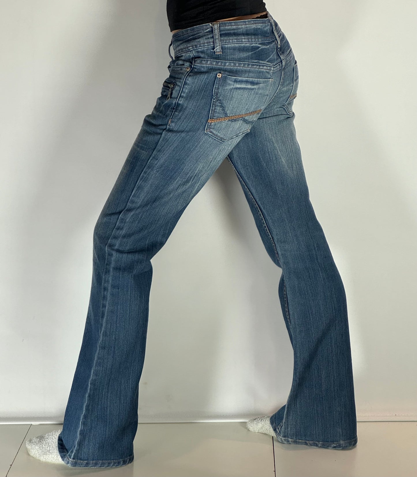 Lågmidjade jeans stl: S/M