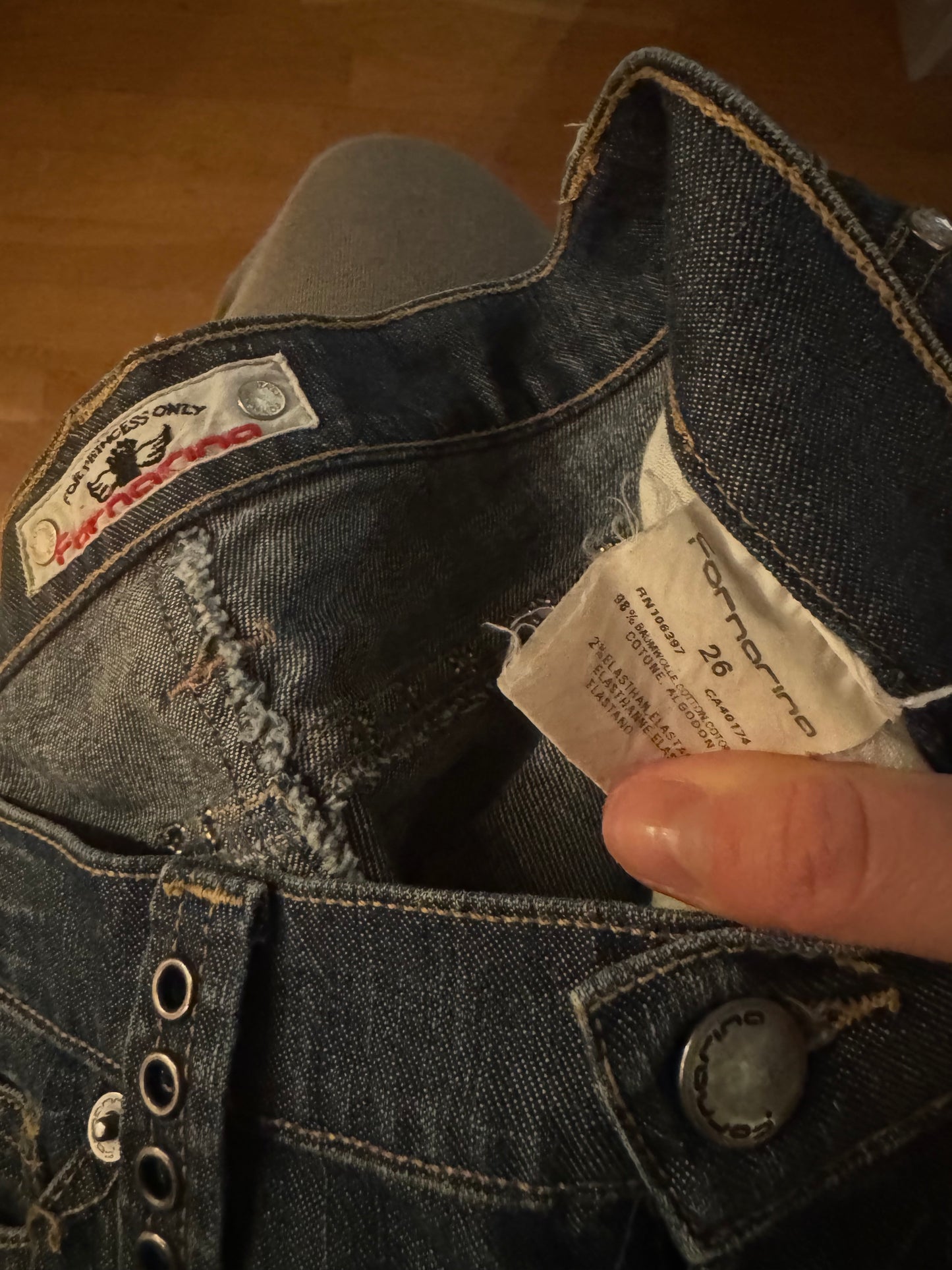 Lågmidjade jeans stl: XS
