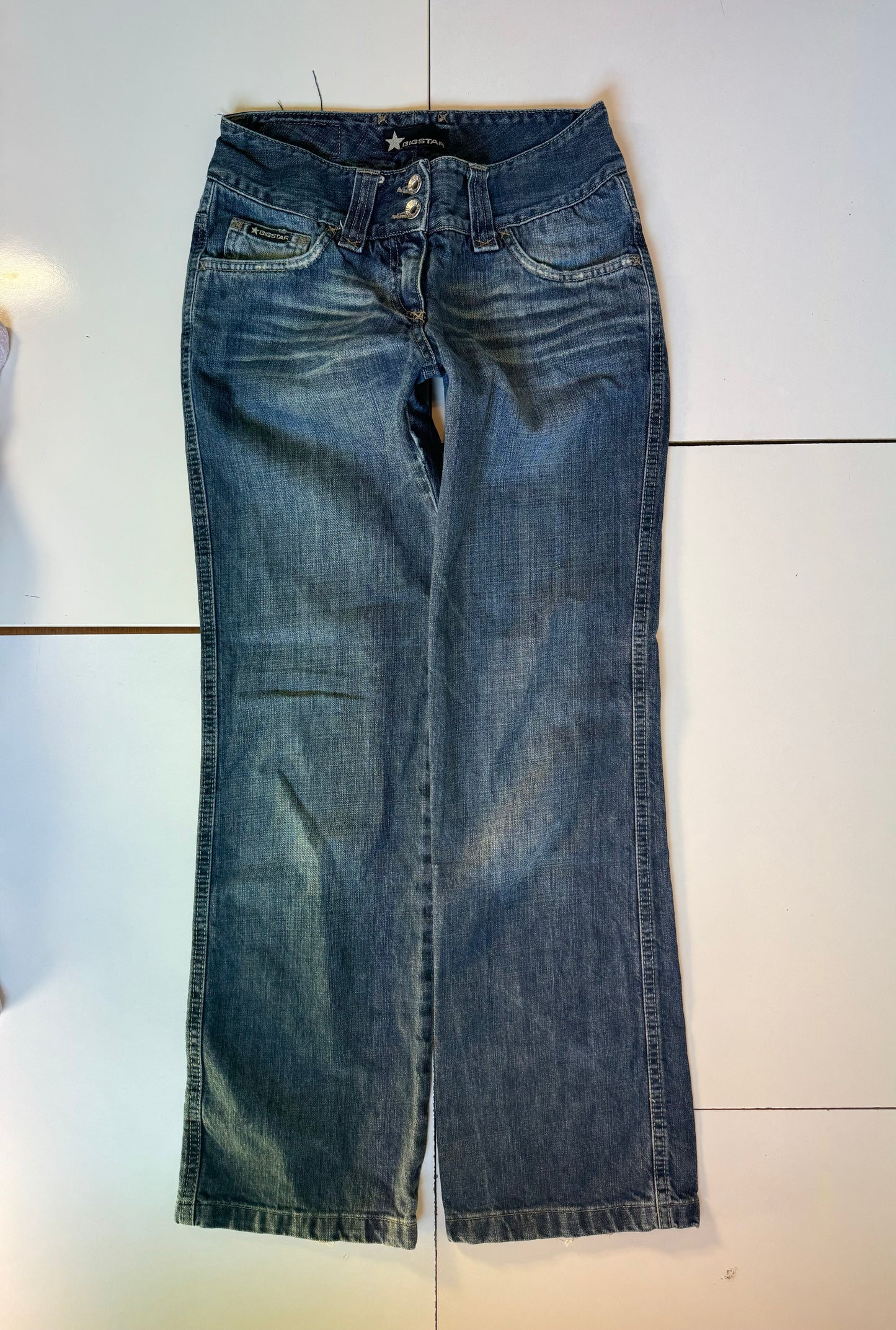Lågmidjade jeans–stl: XXS