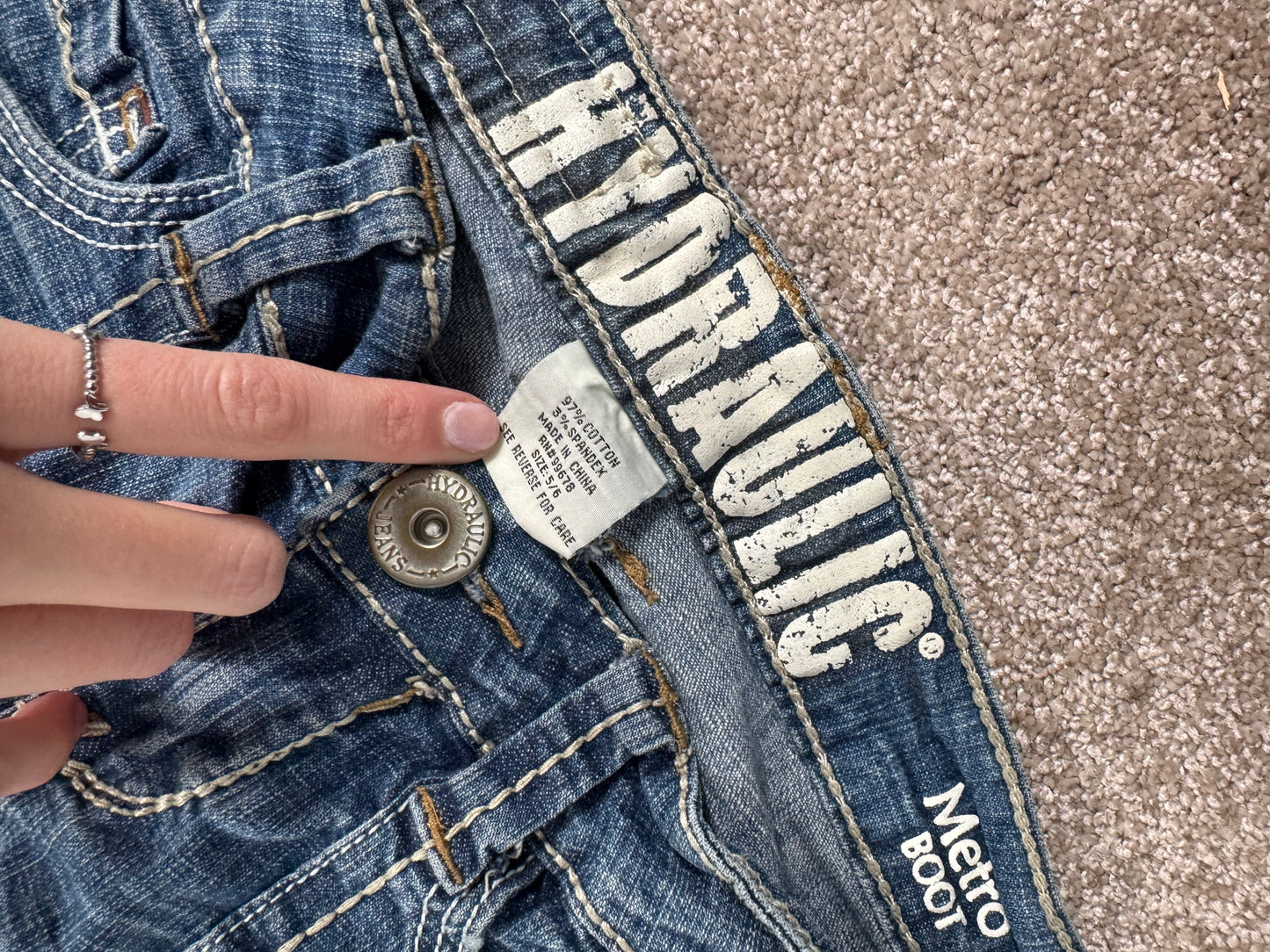 Lavtaljede jeans str: XS