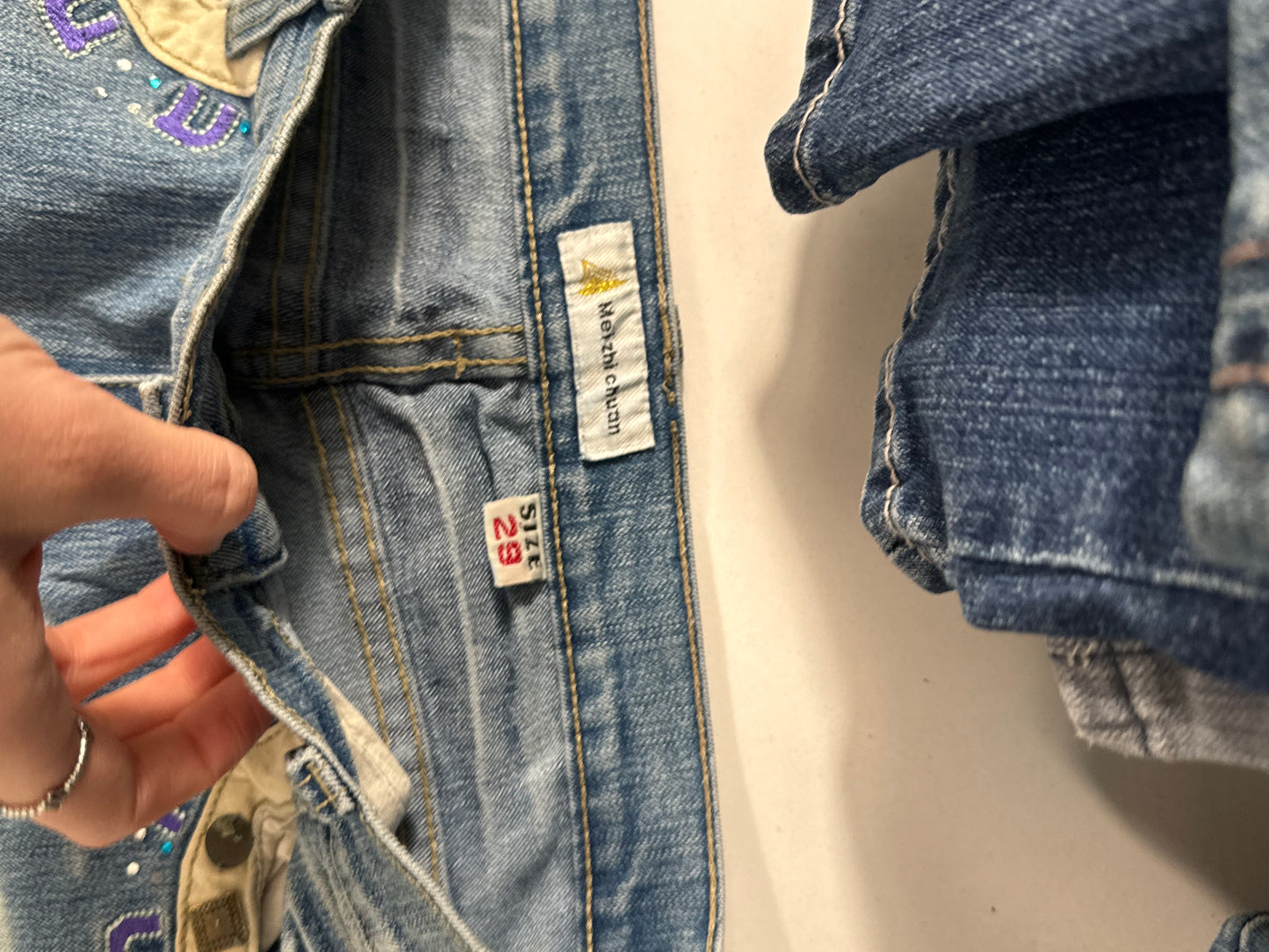 Utsvängda jeans stl: XS/S