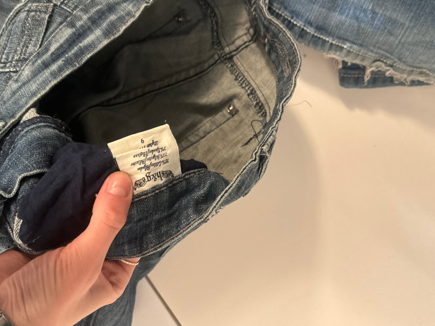 Lavtaljede jeans str: S