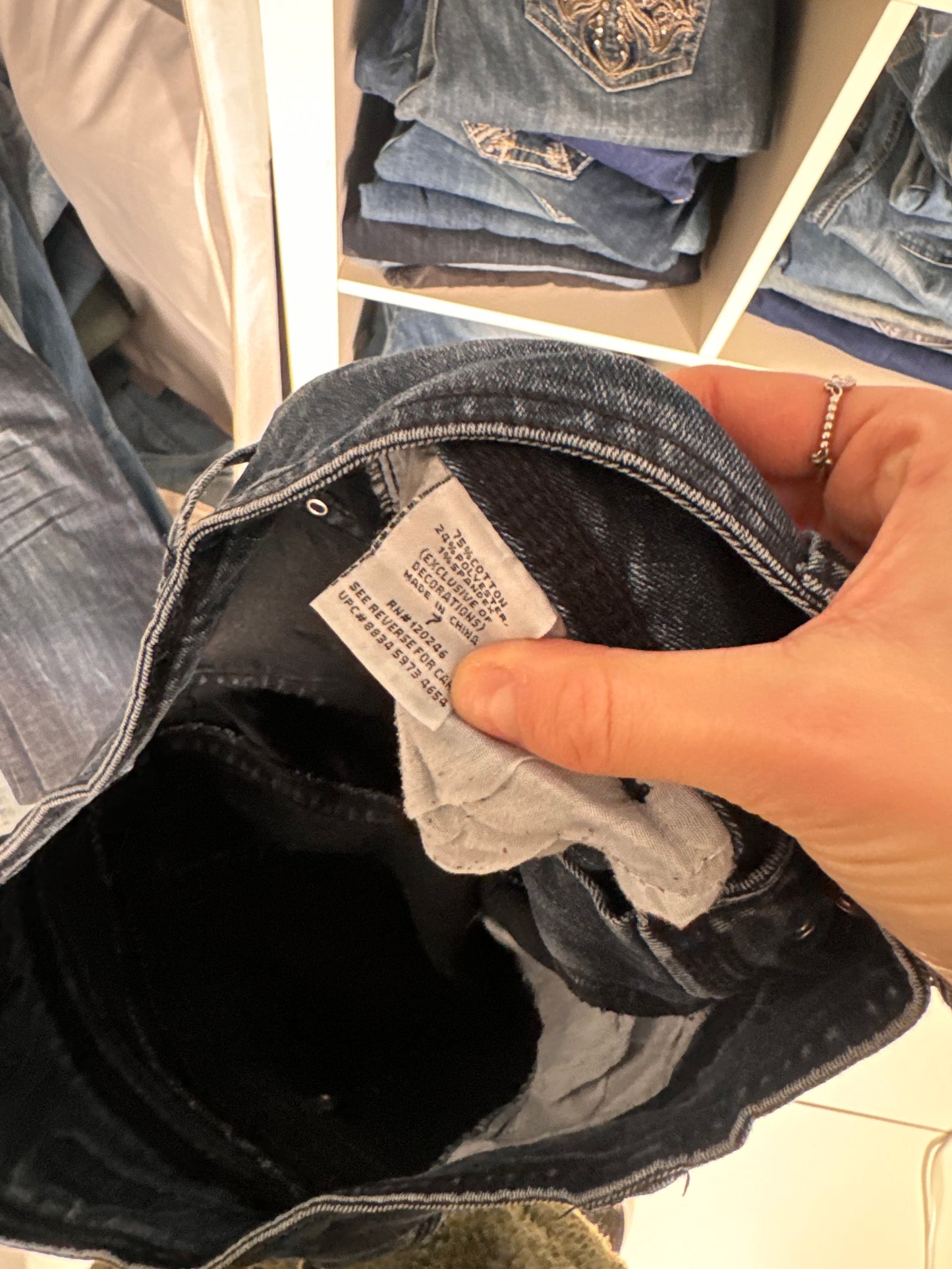 Lågmidjade jeans stl: S
