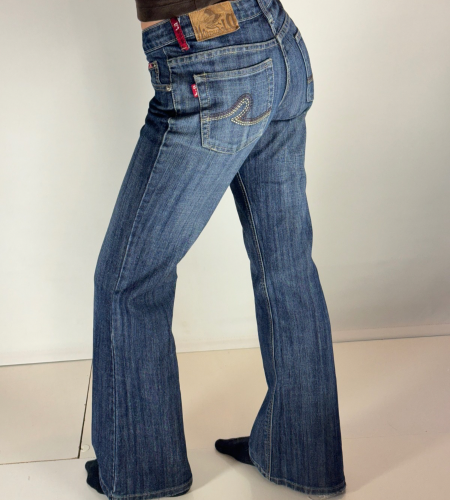 Lågmidjade jeans–stl: XS