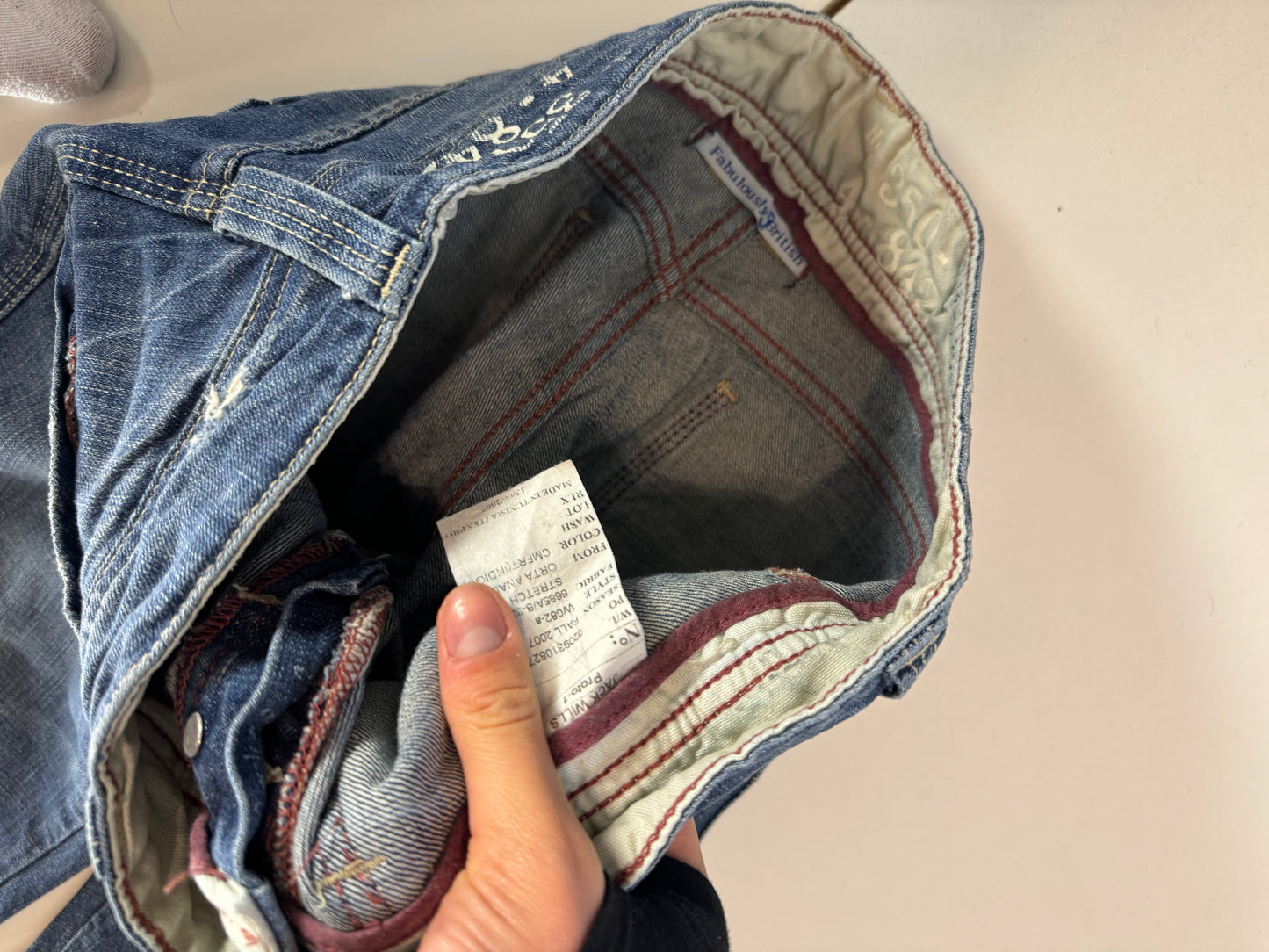 Lågmidjade jeans stl: XS