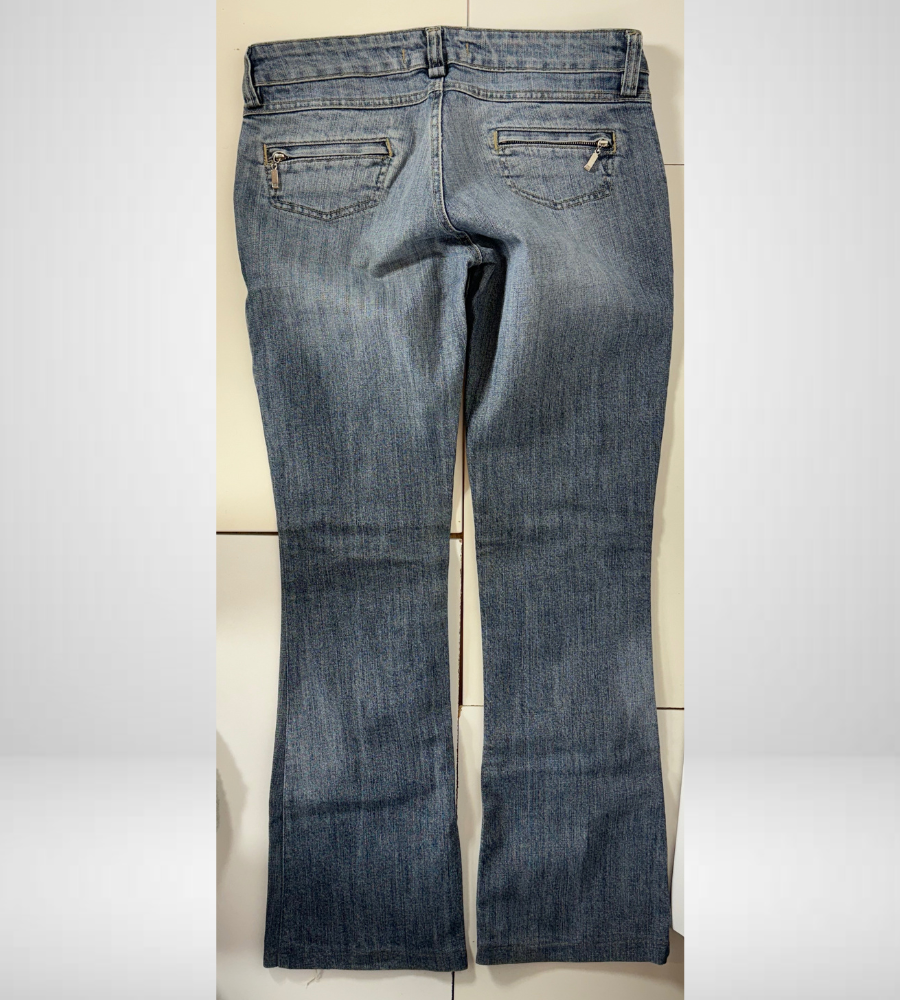 Lågmidjade jeans–stl: S
