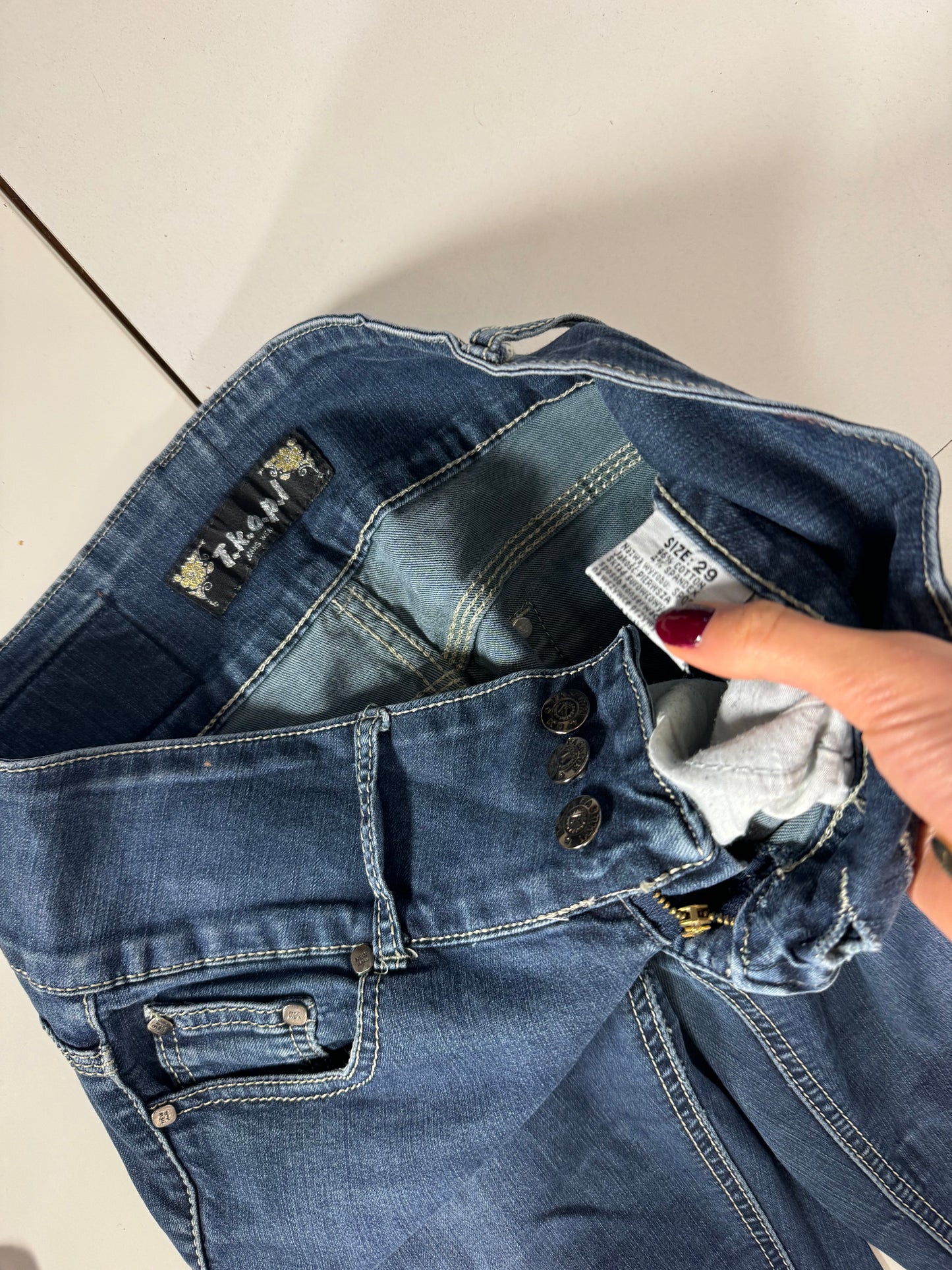 Lågmidjade jeans stl: S